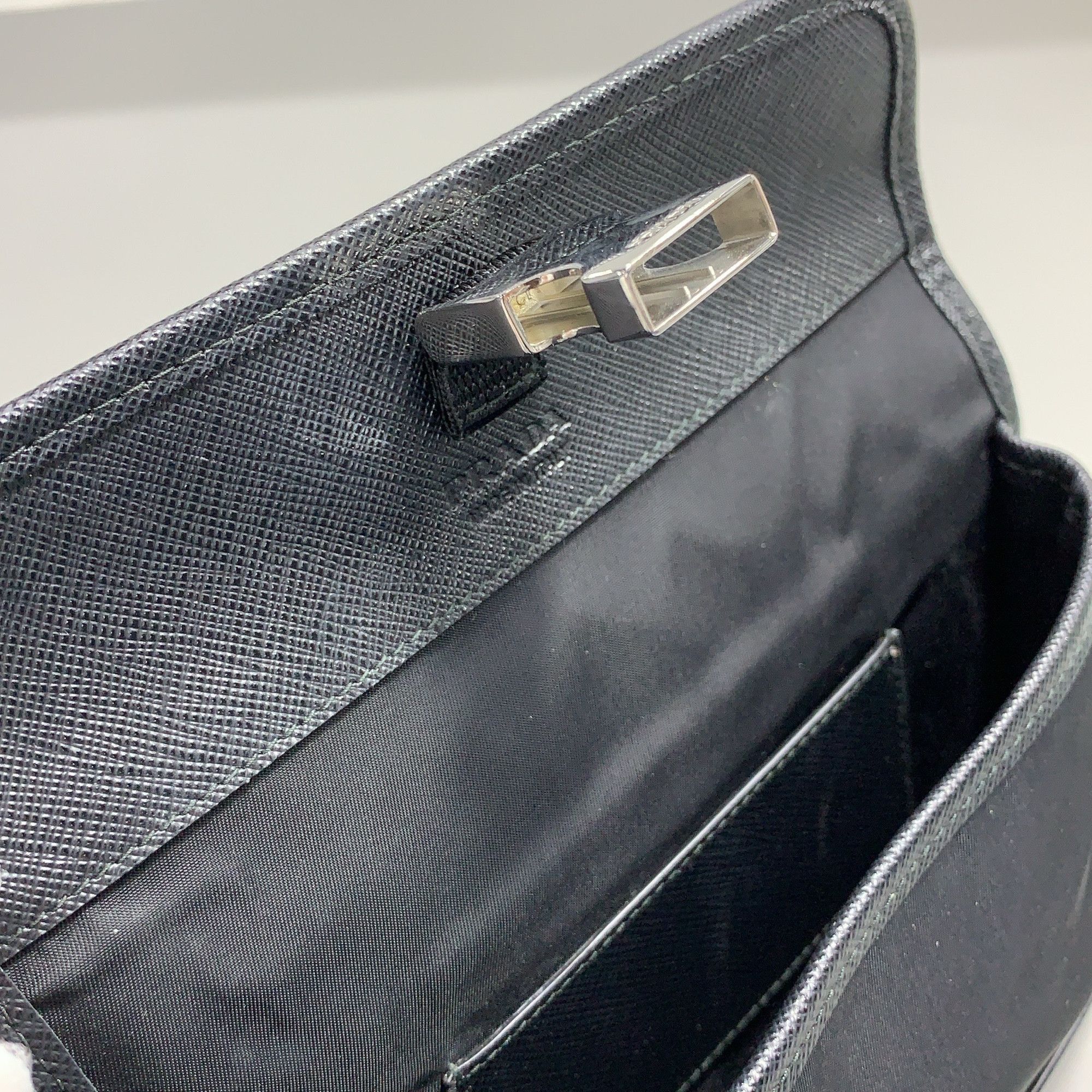 Prada Black Flap Buckle Crossbody Bag Size ONE SIZE - 9 Thumbnail