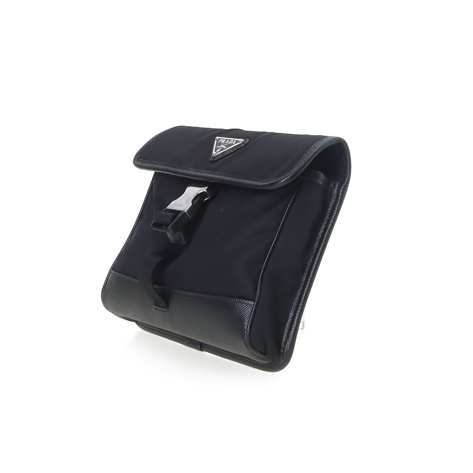 Prada Black Flap Buckle Crossbody Bag Size ONE SIZE - 2 Thumbnail