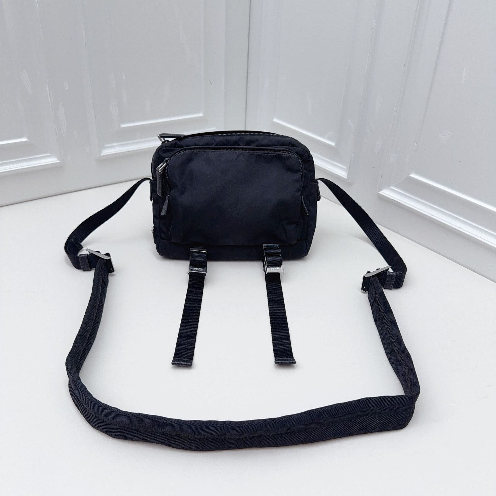 Prada Black Nylon Crossbody Bag with Adjustable Strap Size ONE SIZE - 2 Thumbnail