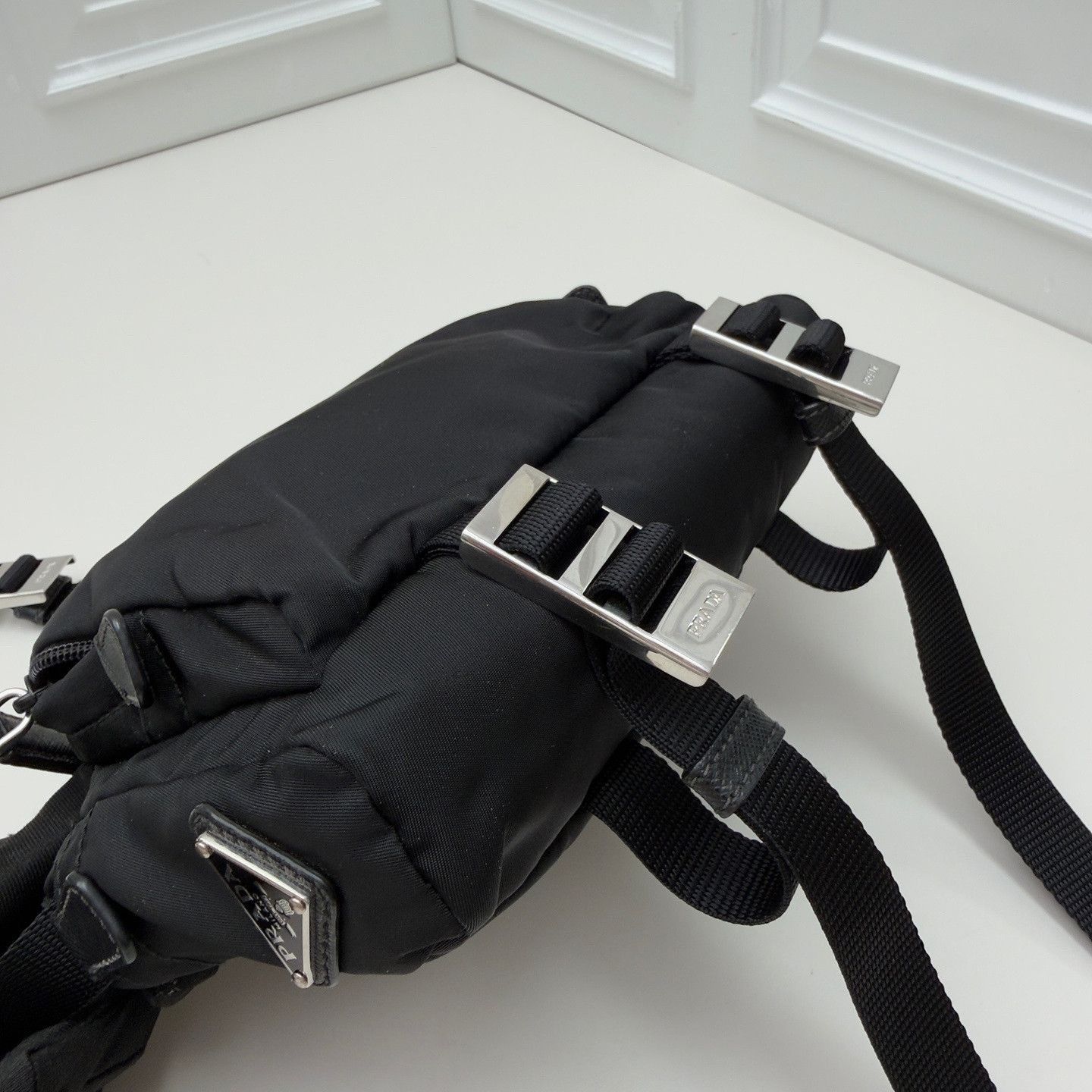 Prada Black Nylon Crossbody Bag with Adjustable Strap Size ONE SIZE - 16 Thumbnail