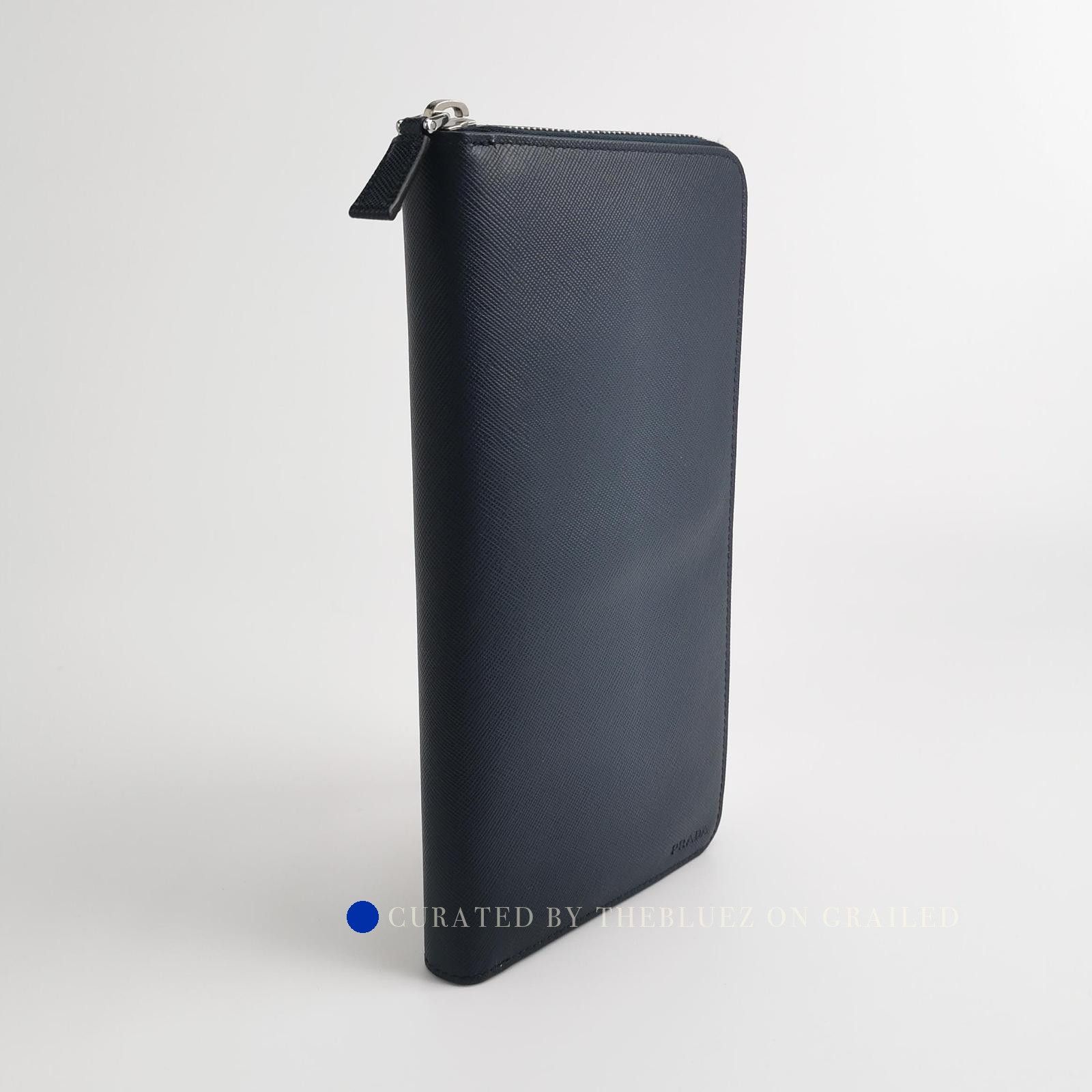 Prada Blue Zip-Around Long Wallet Size ONE SIZE - 5 Thumbnail