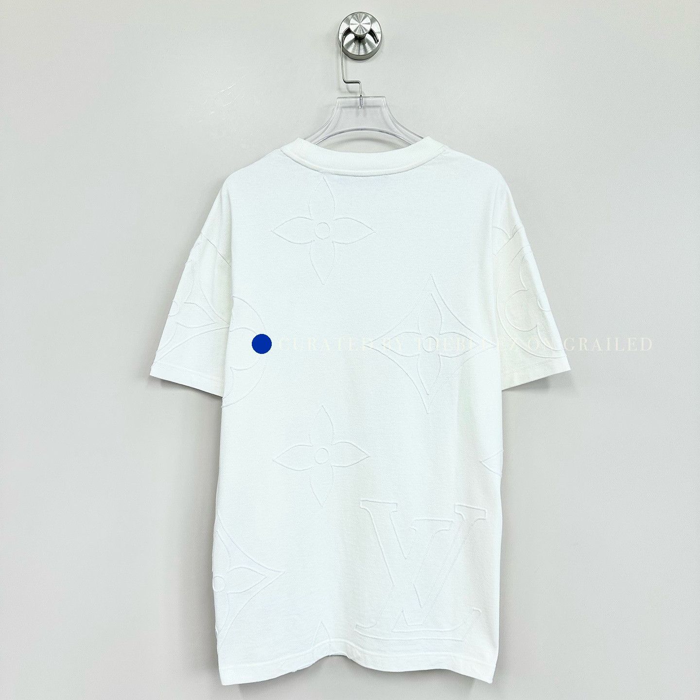 Louis Vuitton White Short Sleeve Embossed Pattern T-Shirt Size US S / EU 44-46 / 1 - 2 Thumbnail