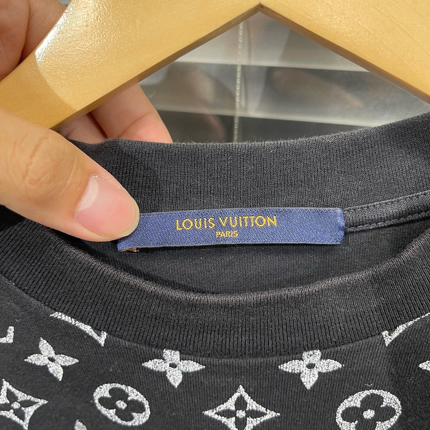 Louis Vuitton Black Patterned Short-Sleeve T-Shirt Size US XS / EU 42 / 0 - 3 Thumbnail
