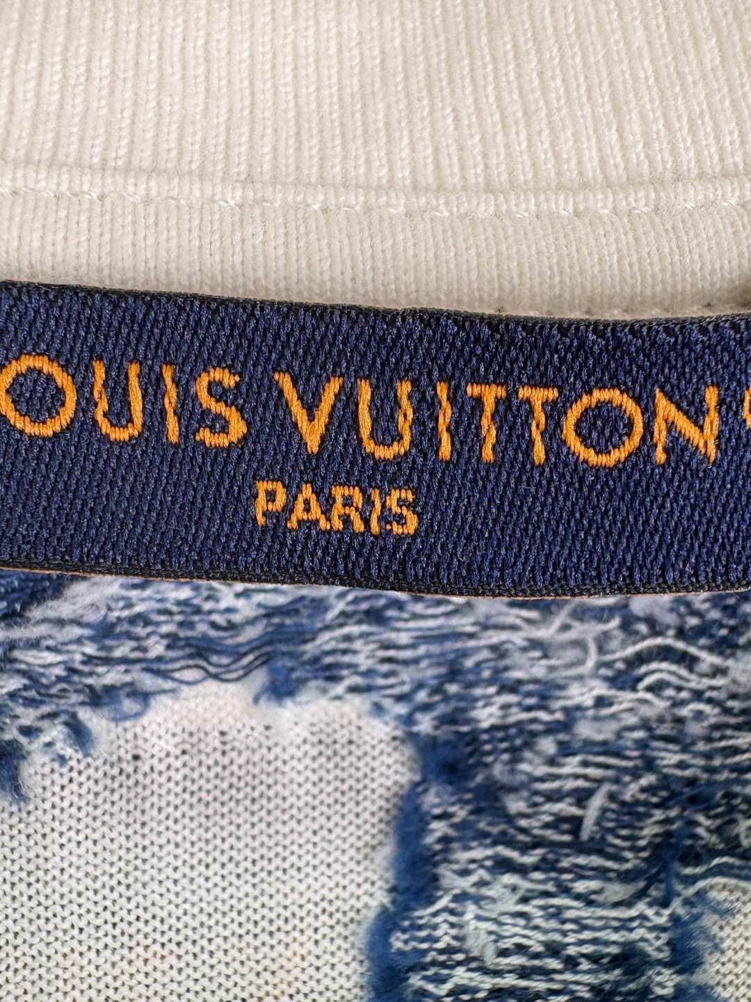 Louis Vuitton Blue Floral Pattern Short Sleeve T-Shirt Size US M / EU 48-50 / 2 - 3 Thumbnail