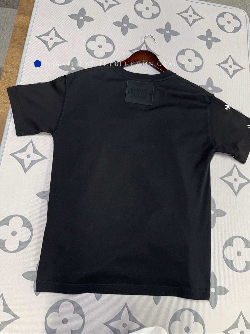 Louis Vuitton Black Short Sleeve Shirt with White Stitch Design Size US XS / EU 42 / 0 - 2 Thumbnail