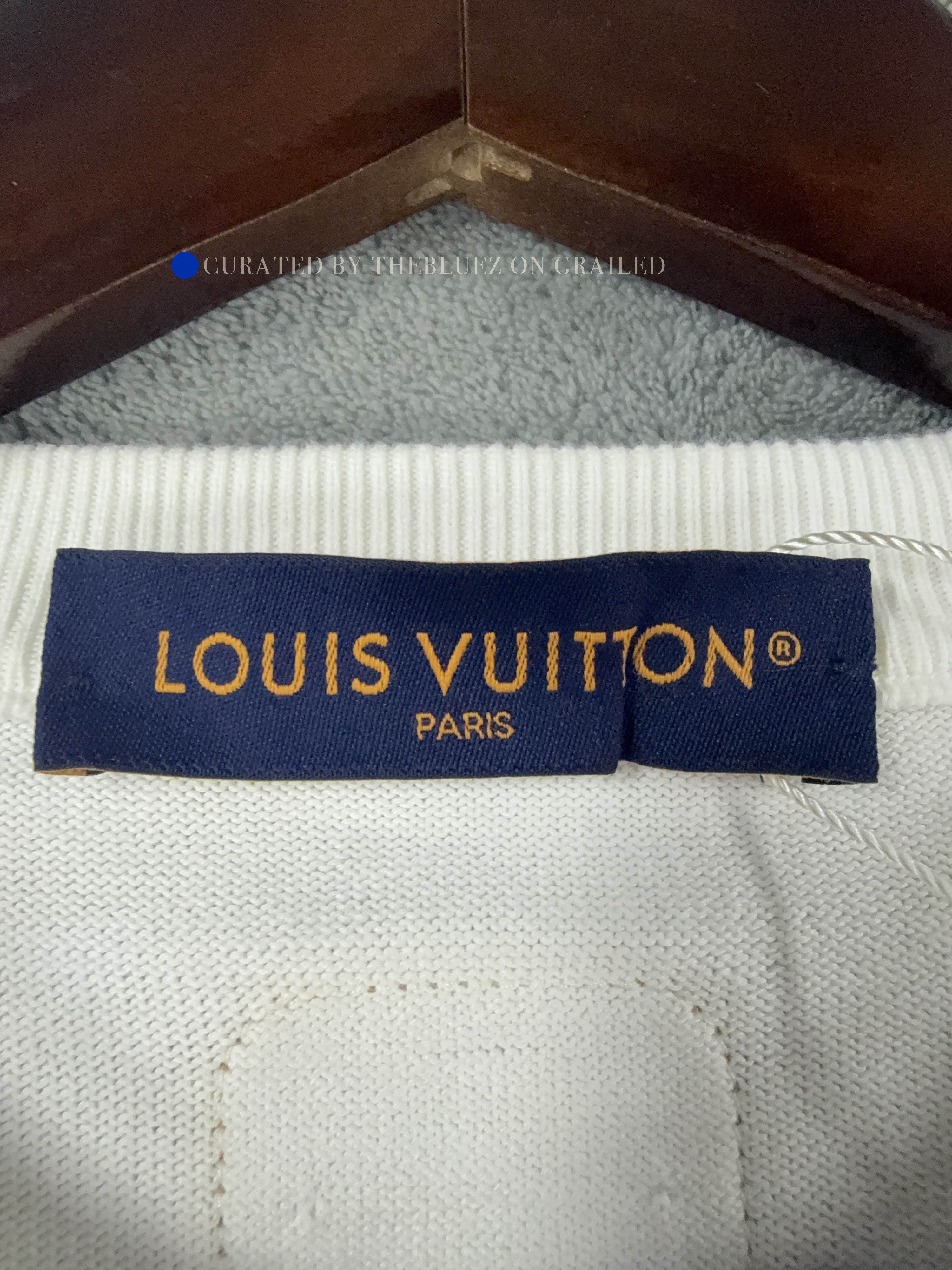 Louis Vuitton White Short Sleeve Shirt with Leather Patch Size US M / EU 48-50 / 2 - 3 Thumbnail