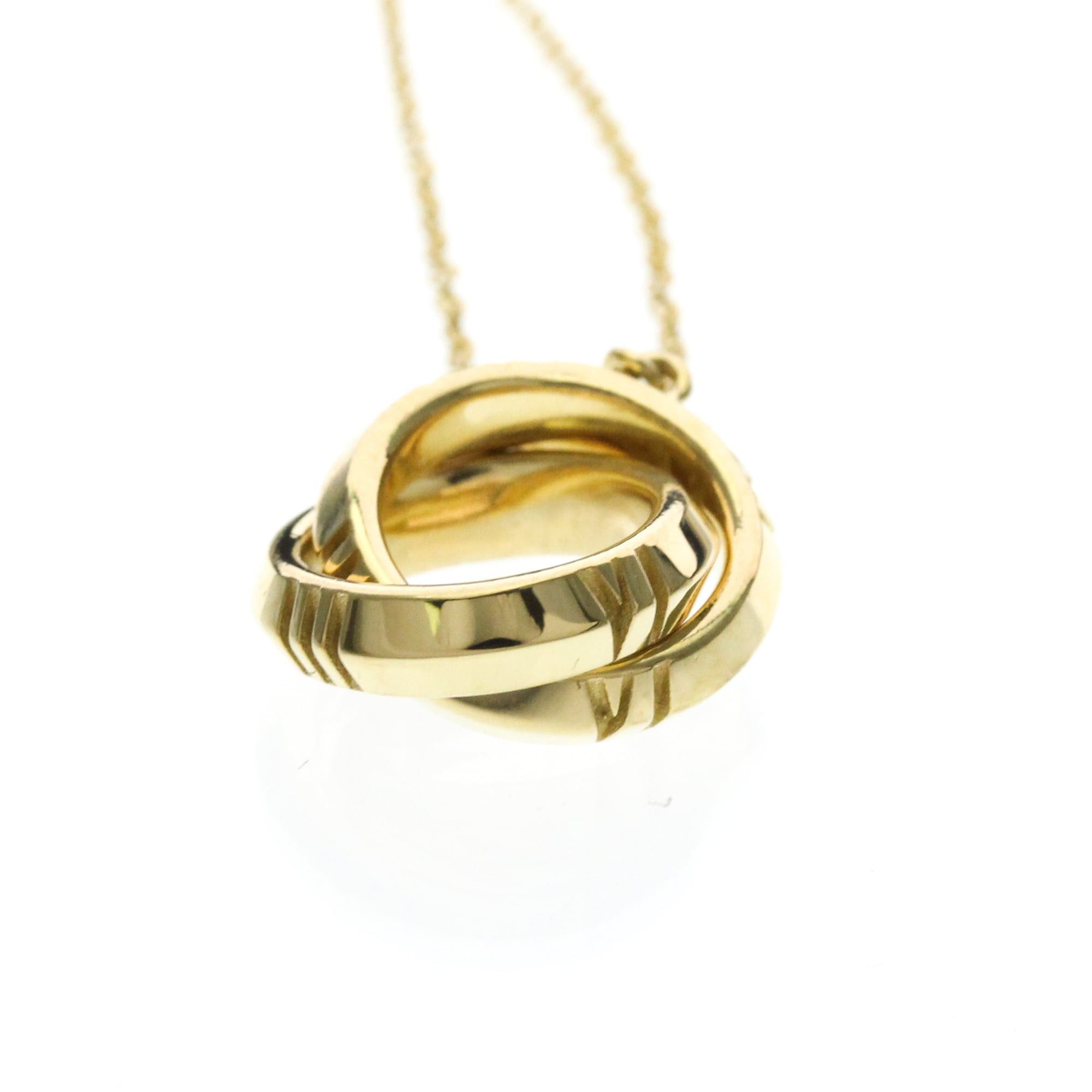 Tiffany & Co. TIFFANY Atlas X Closed Necklace Yellow Gold (18K) No Stone Polished Size ONE SIZE - 3 Thumbnail
