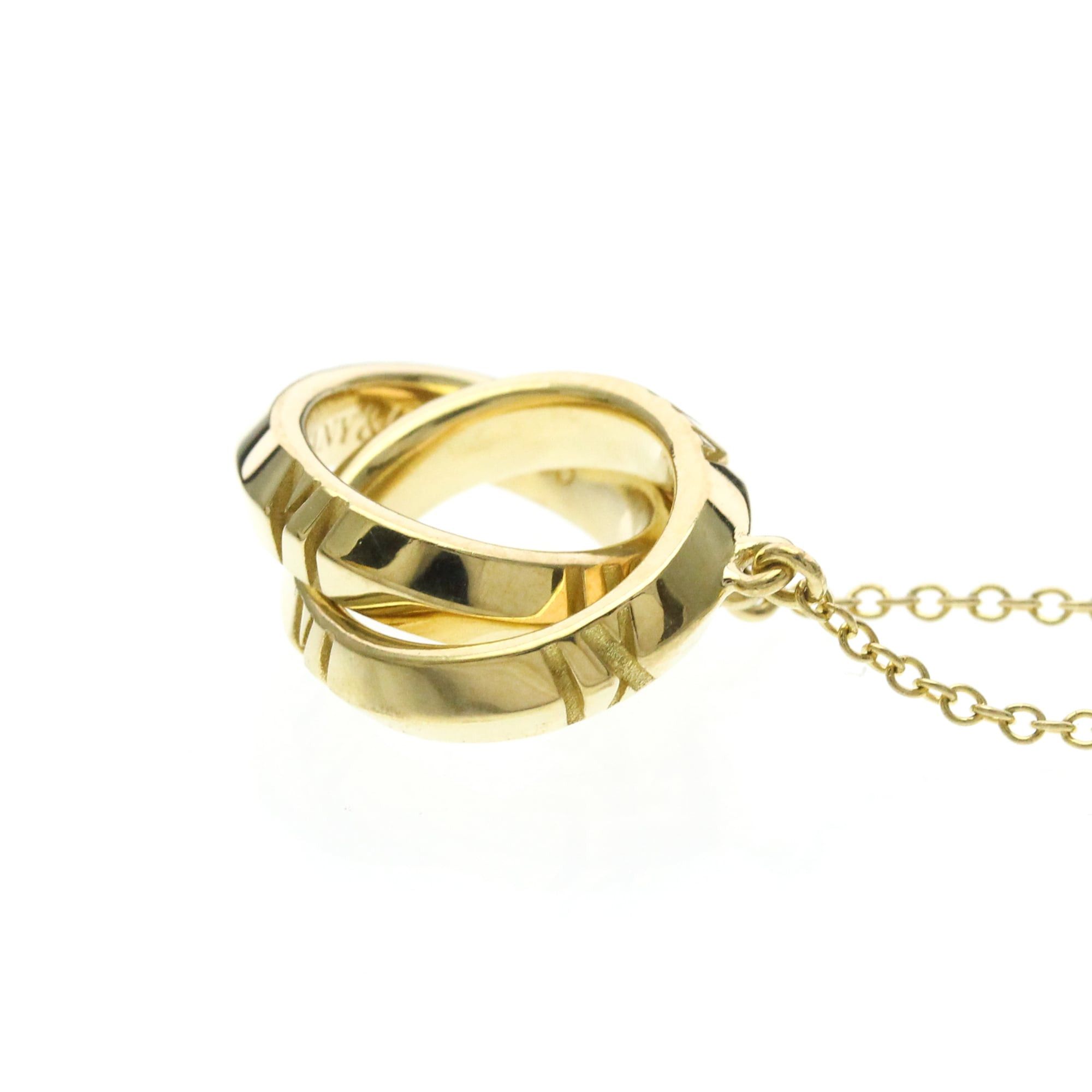 Tiffany & Co. TIFFANY Atlas X Closed Necklace Yellow Gold (18K) No Stone Polished Size ONE SIZE - 2 Thumbnail