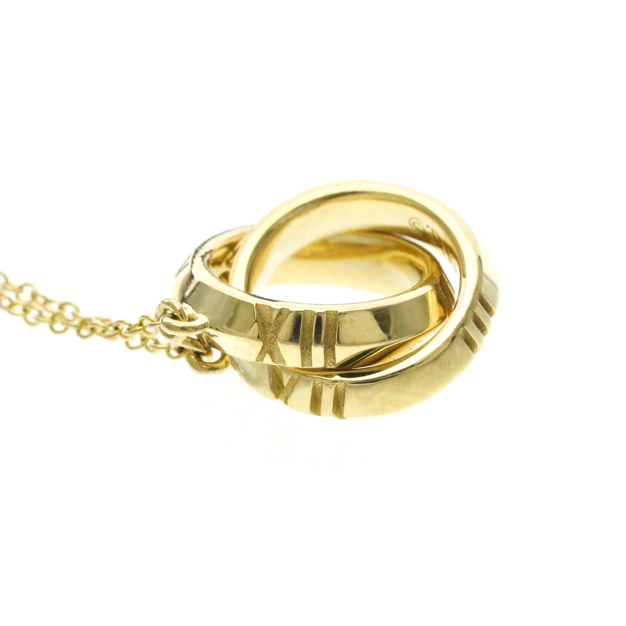 Tiffany & Co. TIFFANY Atlas X Closed Necklace Yellow Gold (18K) No Stone Polished Size ONE SIZE - 4 Thumbnail