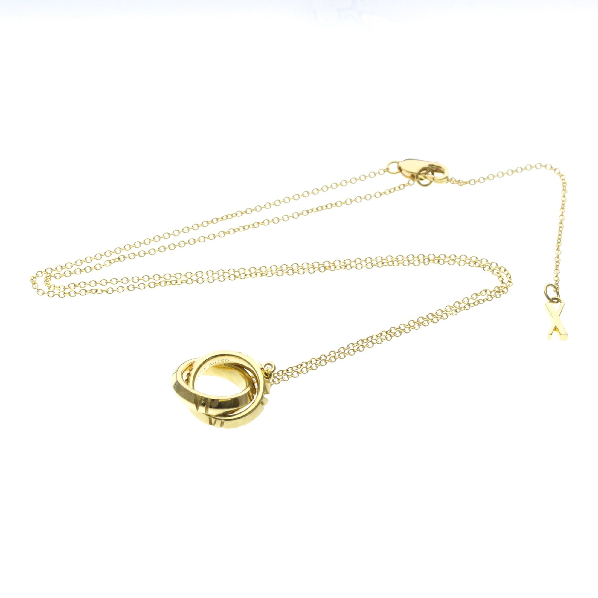 Tiffany & Co. TIFFANY Atlas X Closed Necklace Yellow Gold (18K) No Stone Polished Size ONE SIZE - 12 Thumbnail