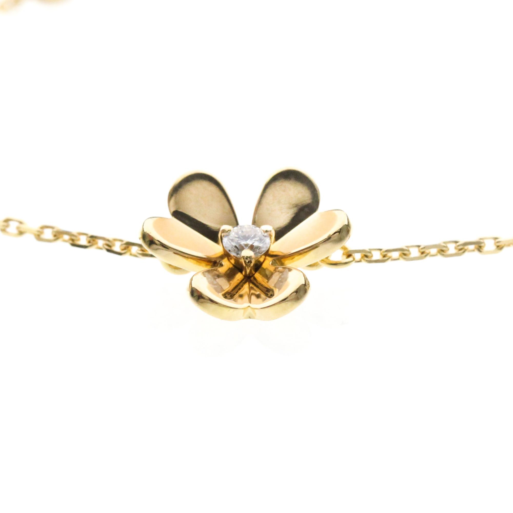 Van Cleef & Arpels Van Cleef & Arpels Frivole Mini Bracelet Yellow Gold (18K) Diamond Polished Size ONE SIZE - 3 Thumbnail