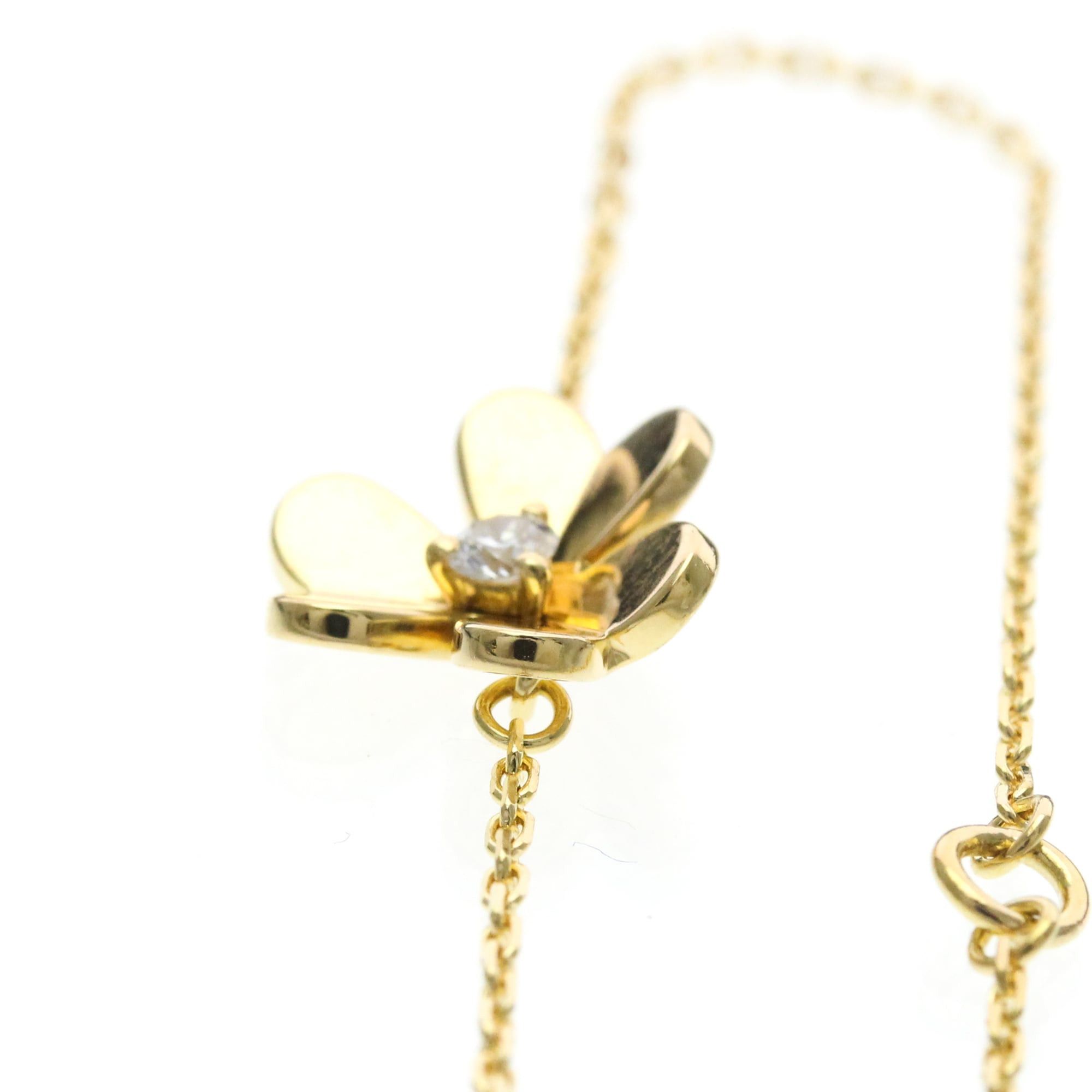 Van Cleef & Arpels Van Cleef & Arpels Frivole Mini Bracelet Yellow Gold (18K) Diamond Polished Size ONE SIZE - 6 Thumbnail