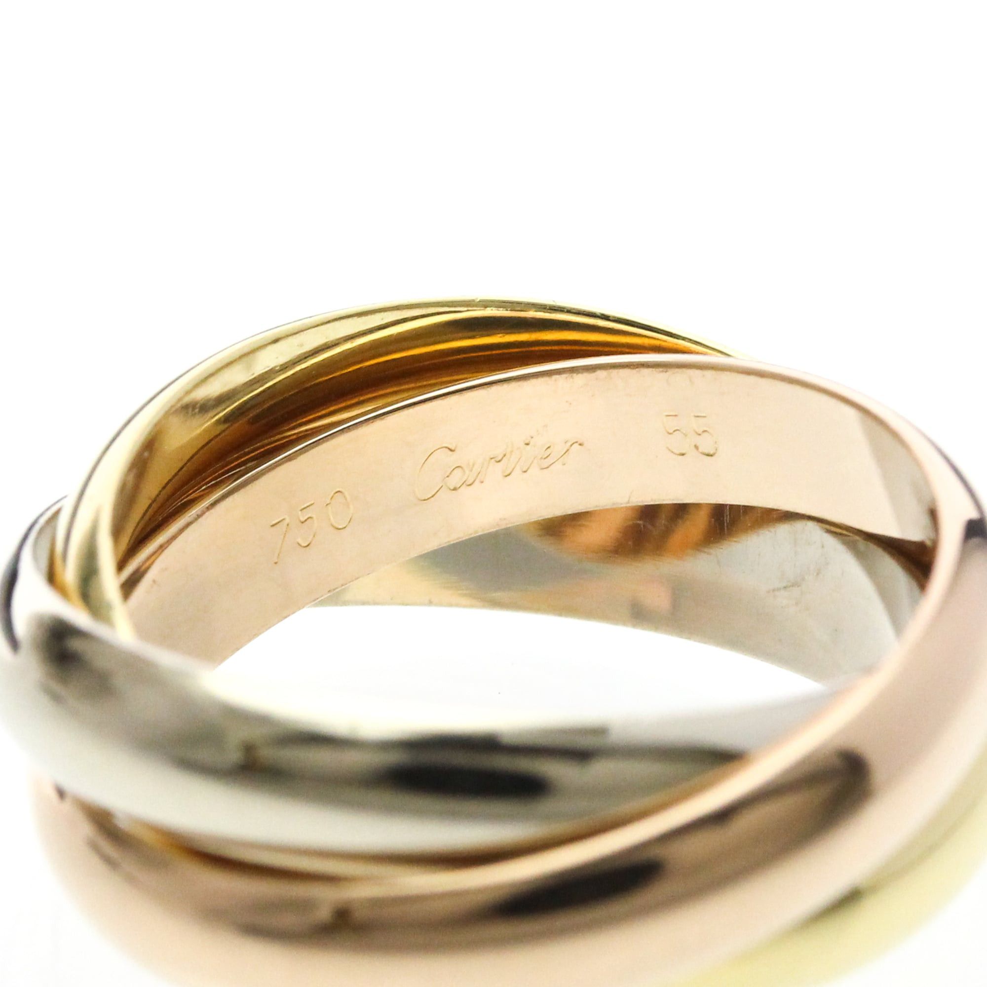 Cartier CARTIER Trinity Ring Yellow Gold (18K),Pink Gold (18K),White Gold (18K) Polished Size ONE SIZE - 7 Thumbnail