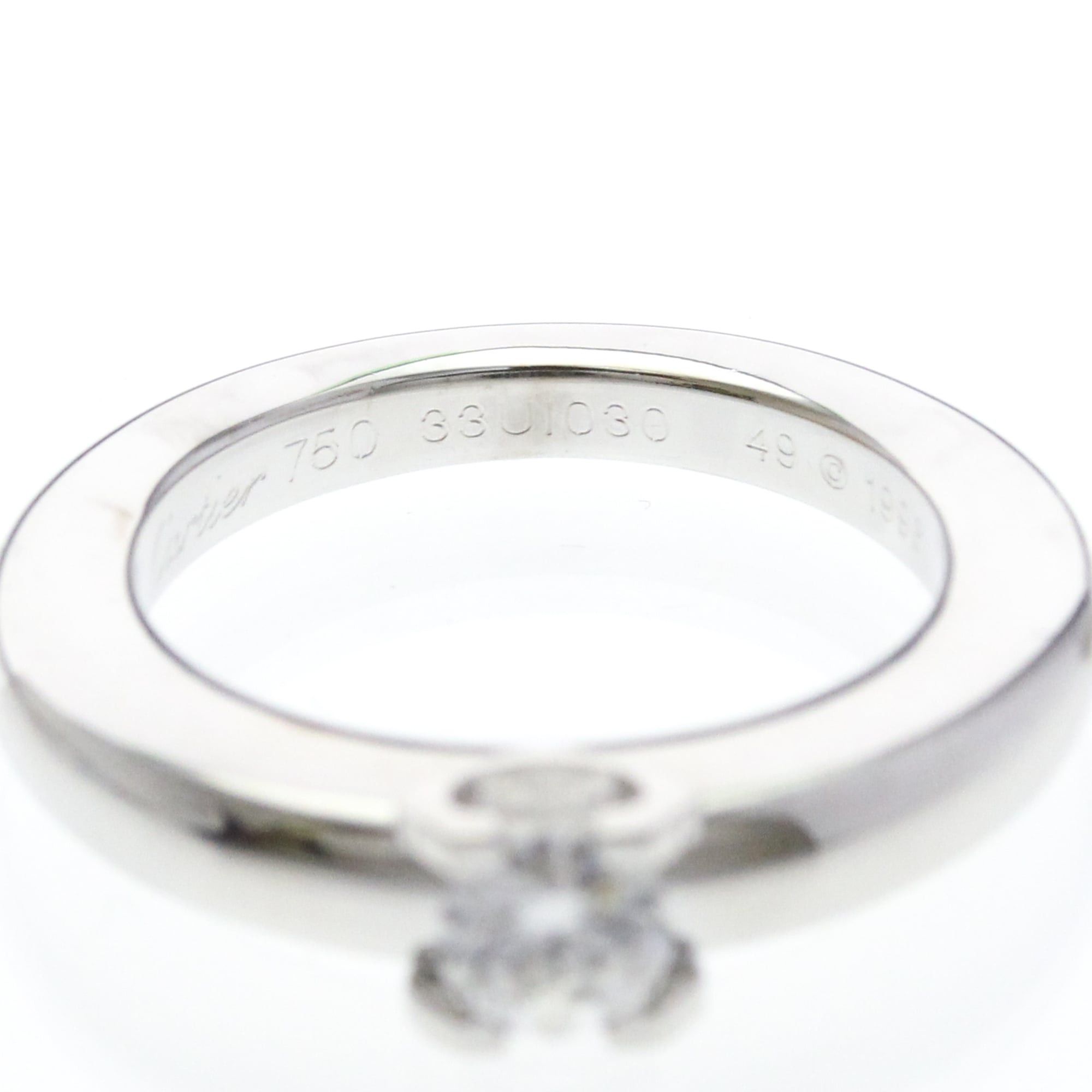 Cartier Cartier C De Cartier Diamond Ring White Gold (18K) Polished Size ONE SIZE - 5 Thumbnail