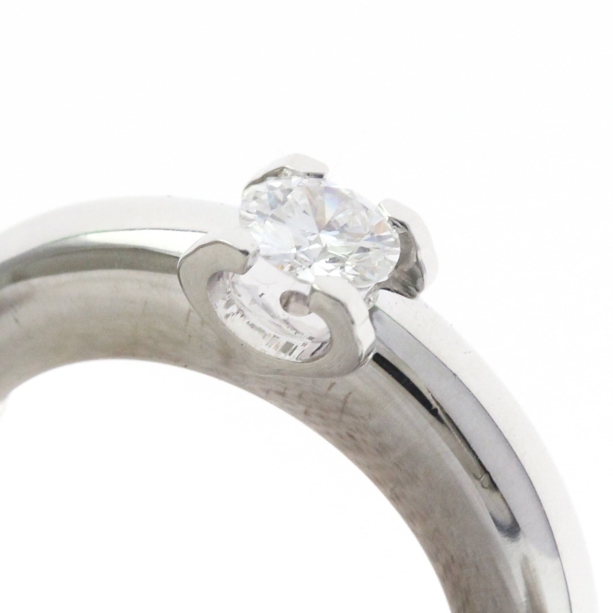 Cartier Cartier C De Cartier Diamond Ring White Gold (18K) Polished Size ONE SIZE - 11 Thumbnail