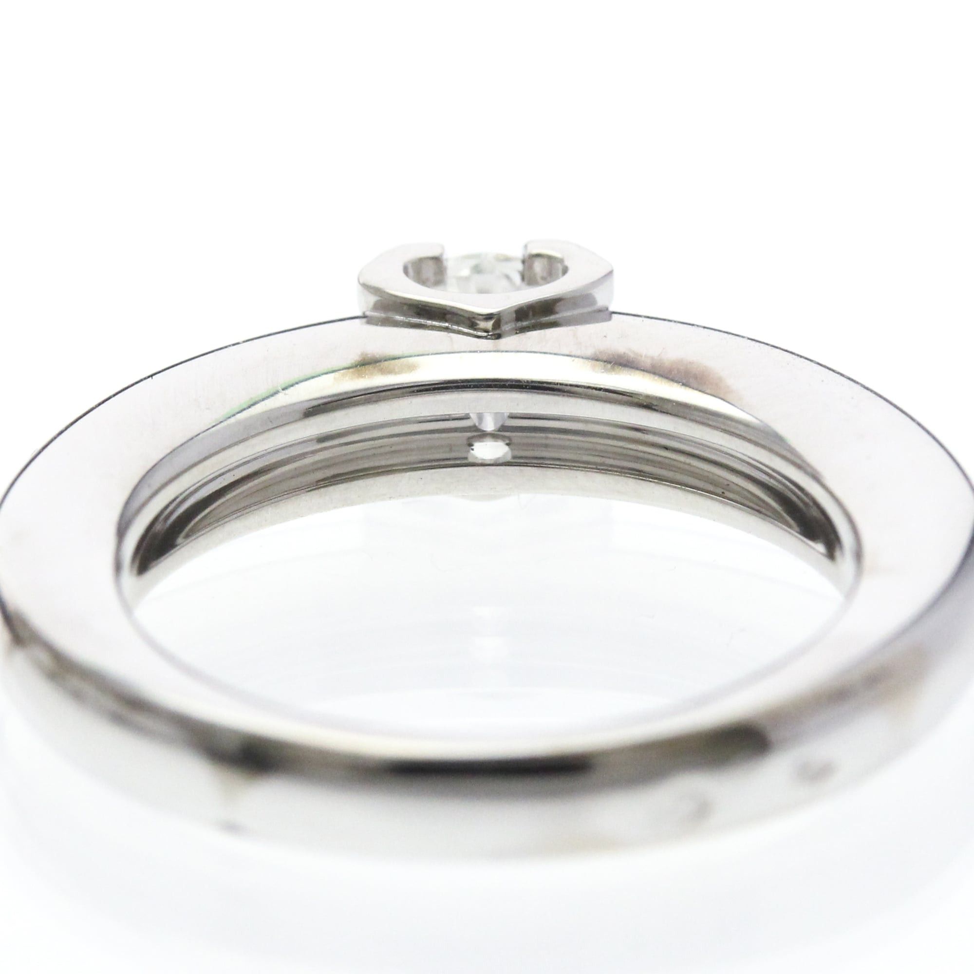Cartier Cartier C De Cartier Diamond Ring White Gold (18K) Polished Size ONE SIZE - 7 Thumbnail