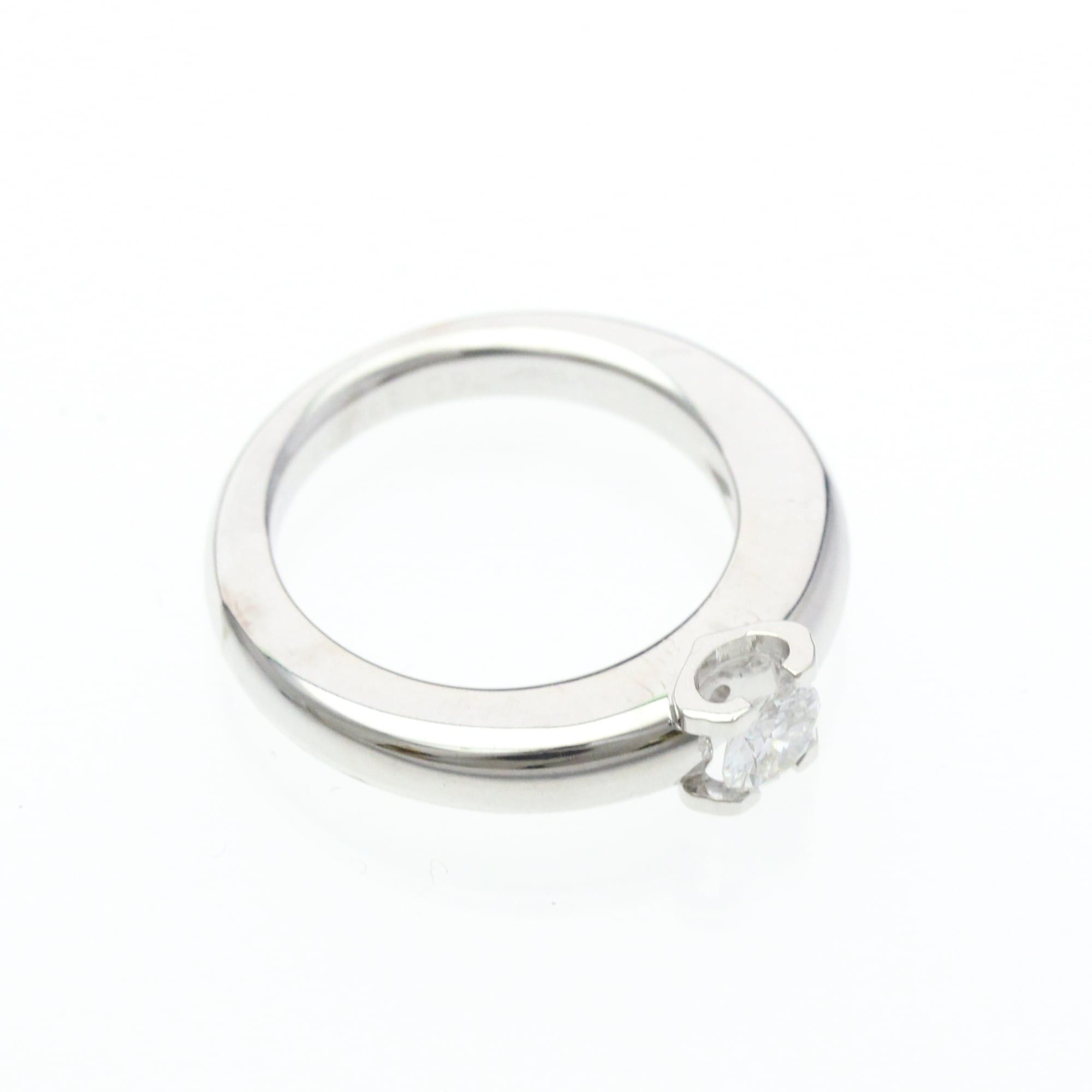 Cartier Cartier C De Cartier Diamond Ring White Gold (18K) Polished Size ONE SIZE - 9 Thumbnail