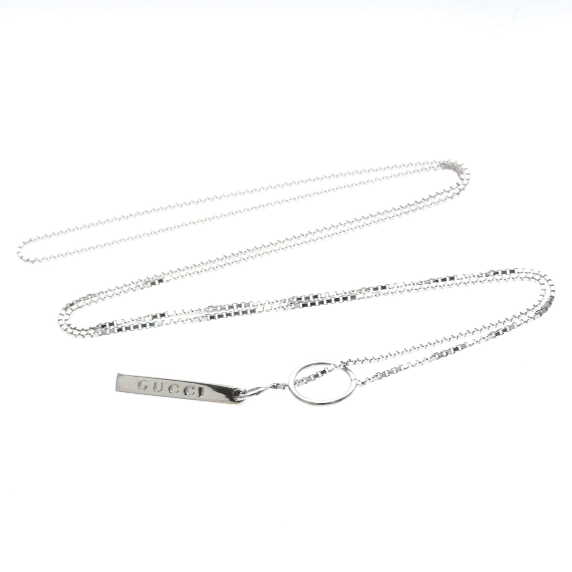 Gucci GUCCI Lariat Necklace White Gold (18K) No Stone Polished Size ONE SIZE - 10 Thumbnail
