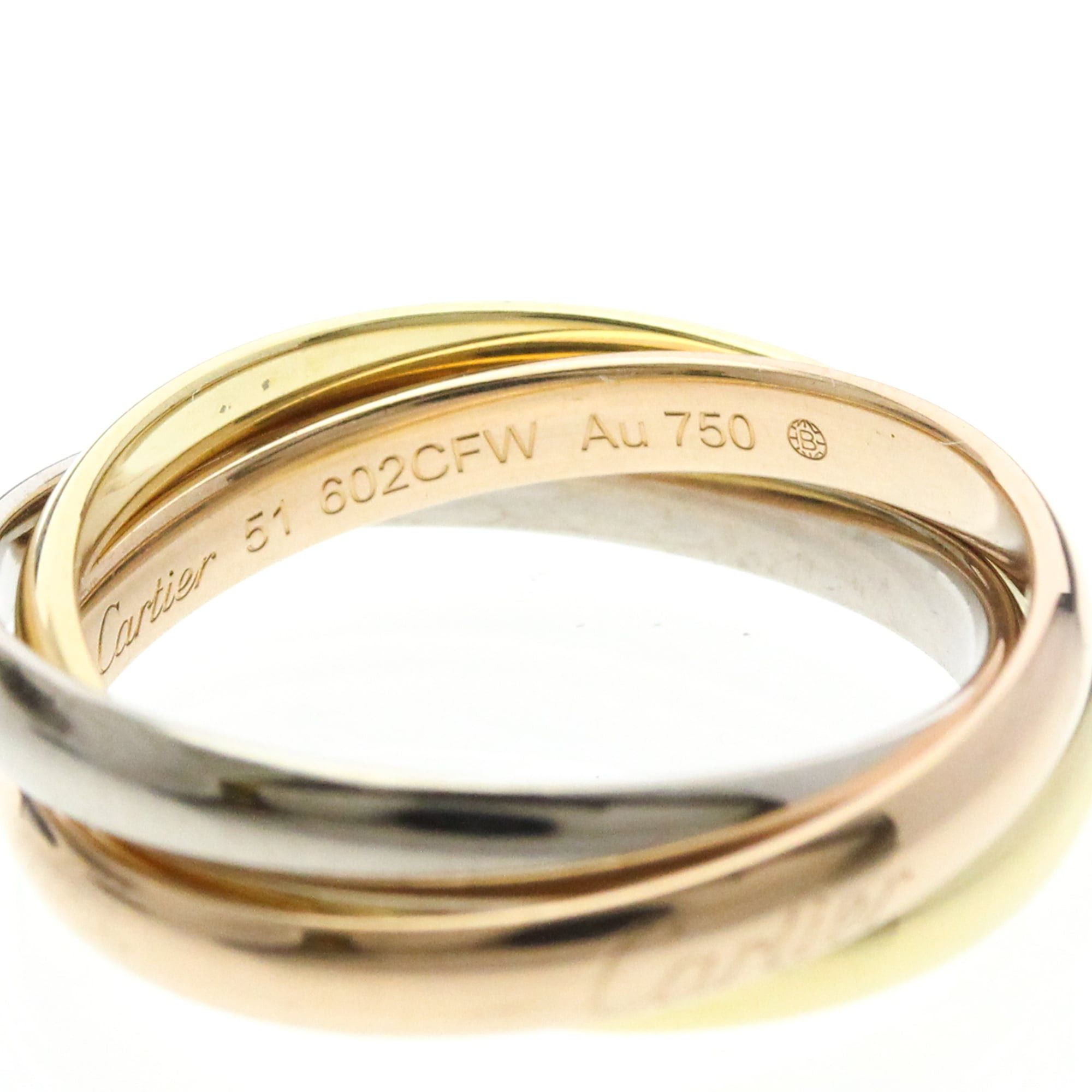 Cartier CARTIER Trinity Ring Yellow Gold (18K),Pink Gold (18K),White Gold (18K) Polished Size ONE SIZE - 8 Thumbnail