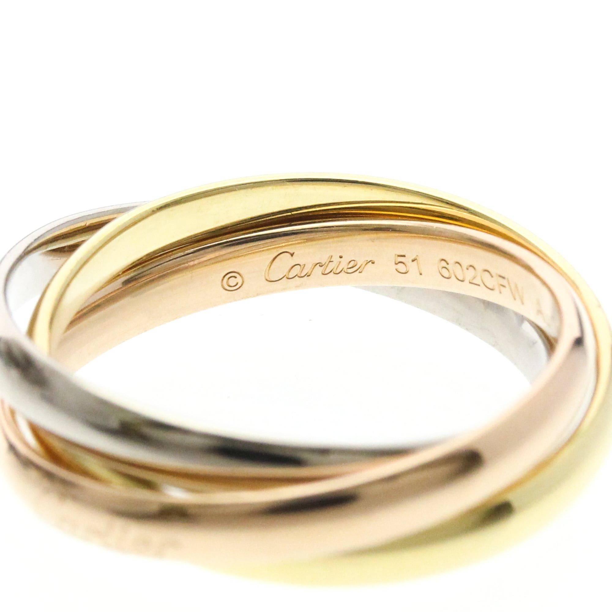 Cartier CARTIER Trinity Ring Yellow Gold (18K),Pink Gold (18K),White Gold (18K) Polished Size ONE SIZE - 7 Thumbnail