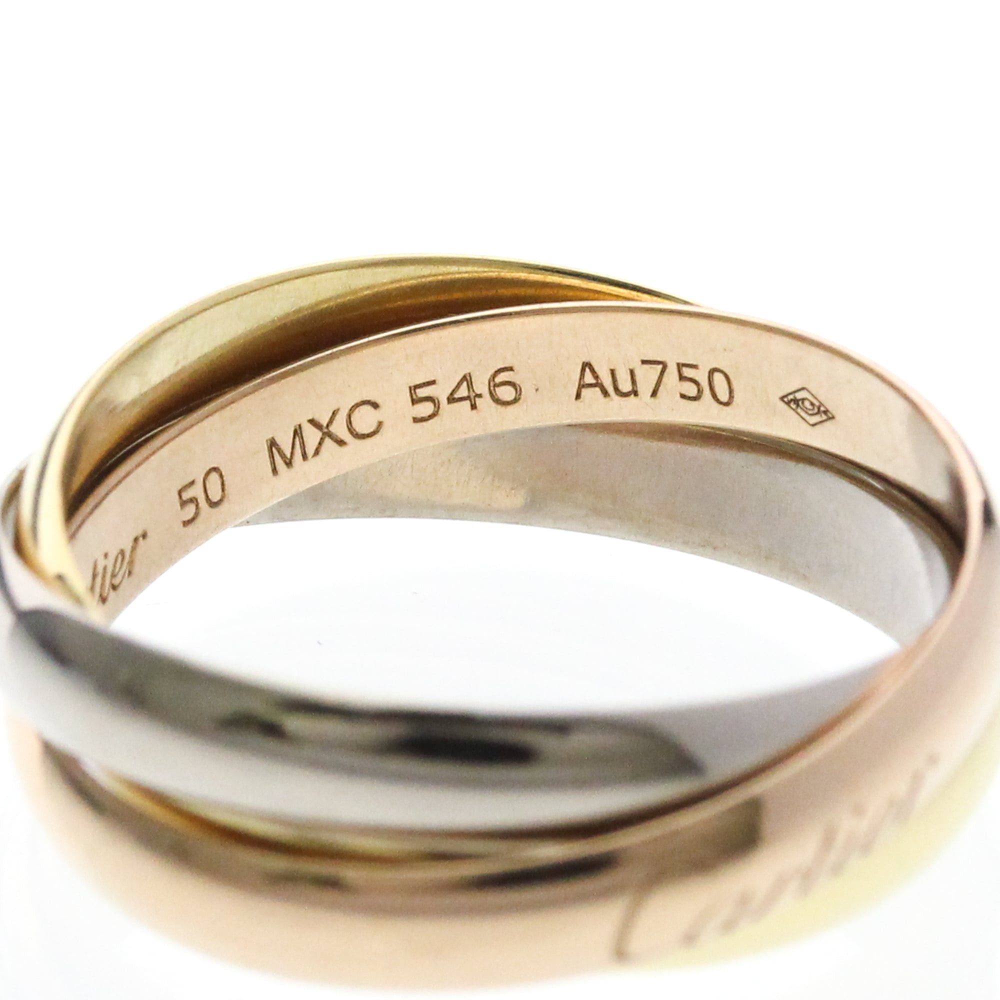 Cartier CARTIER Trinity Ring Yellow Gold (18K),Pink Gold (18K),White Gold (18K) Polished Size ONE SIZE - 7 Thumbnail