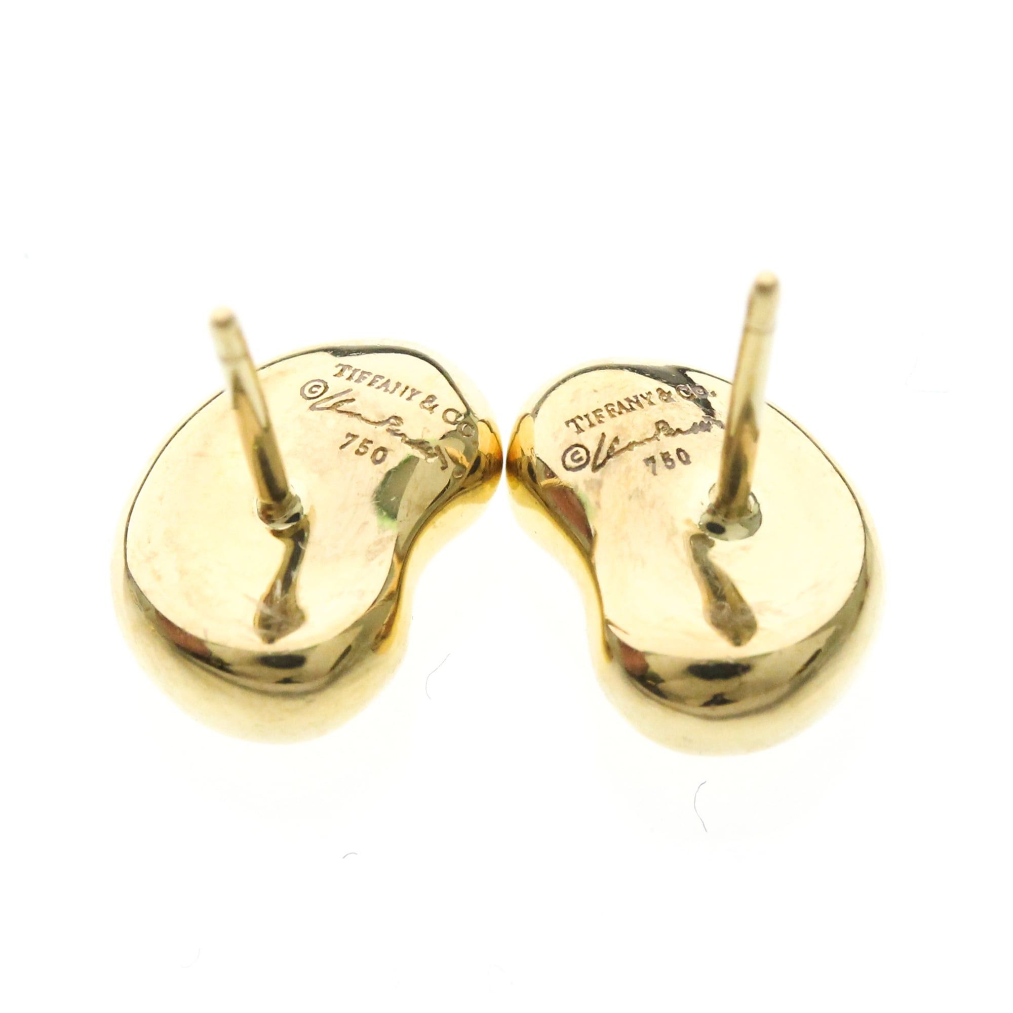 Tiffany & Co. TIFFANY Bean Earrings No Stone Yellow Gold (18K) Polished Size ONE SIZE - 6 Thumbnail
