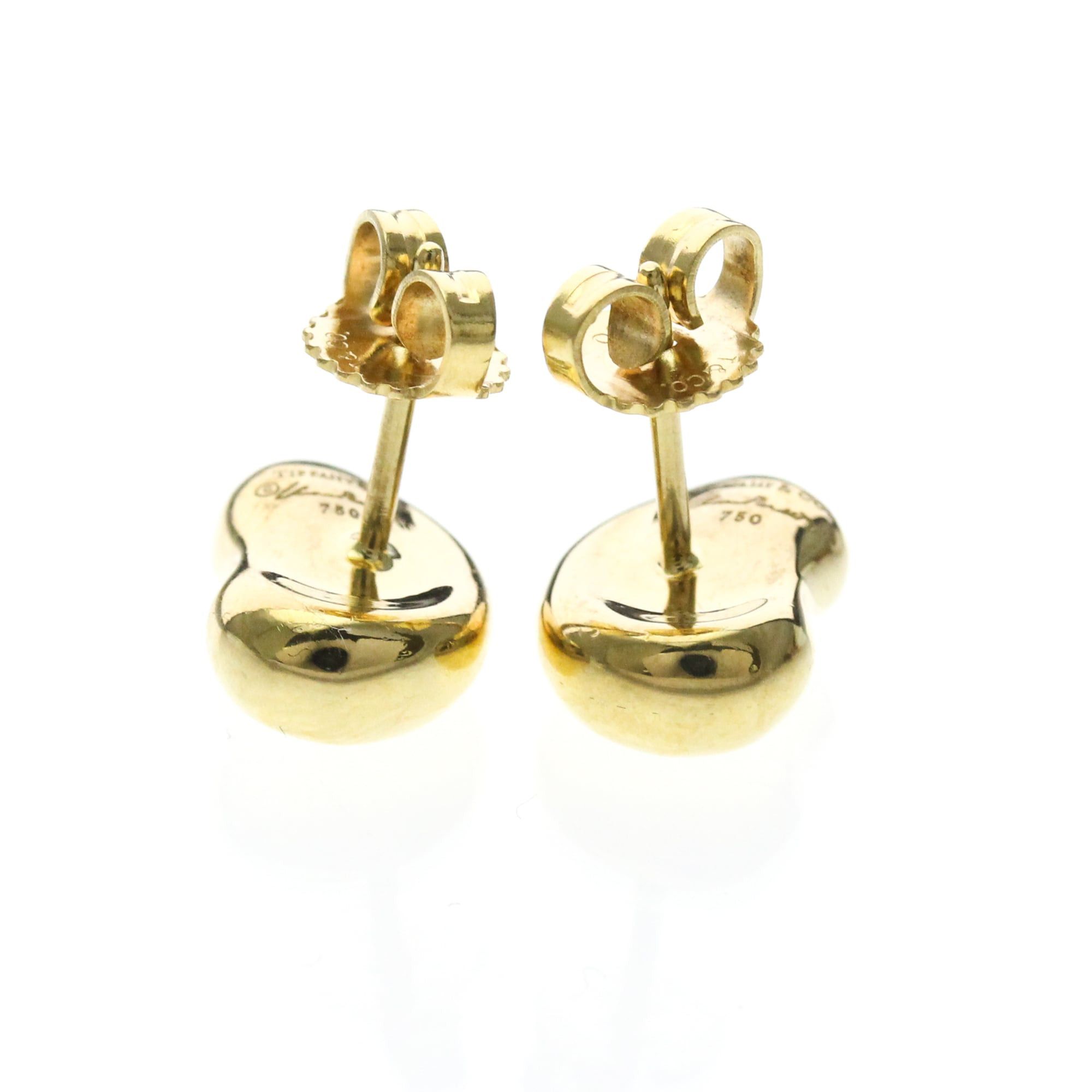 Tiffany & Co. TIFFANY Bean Earrings No Stone Yellow Gold (18K) Polished Size ONE SIZE - 3 Thumbnail