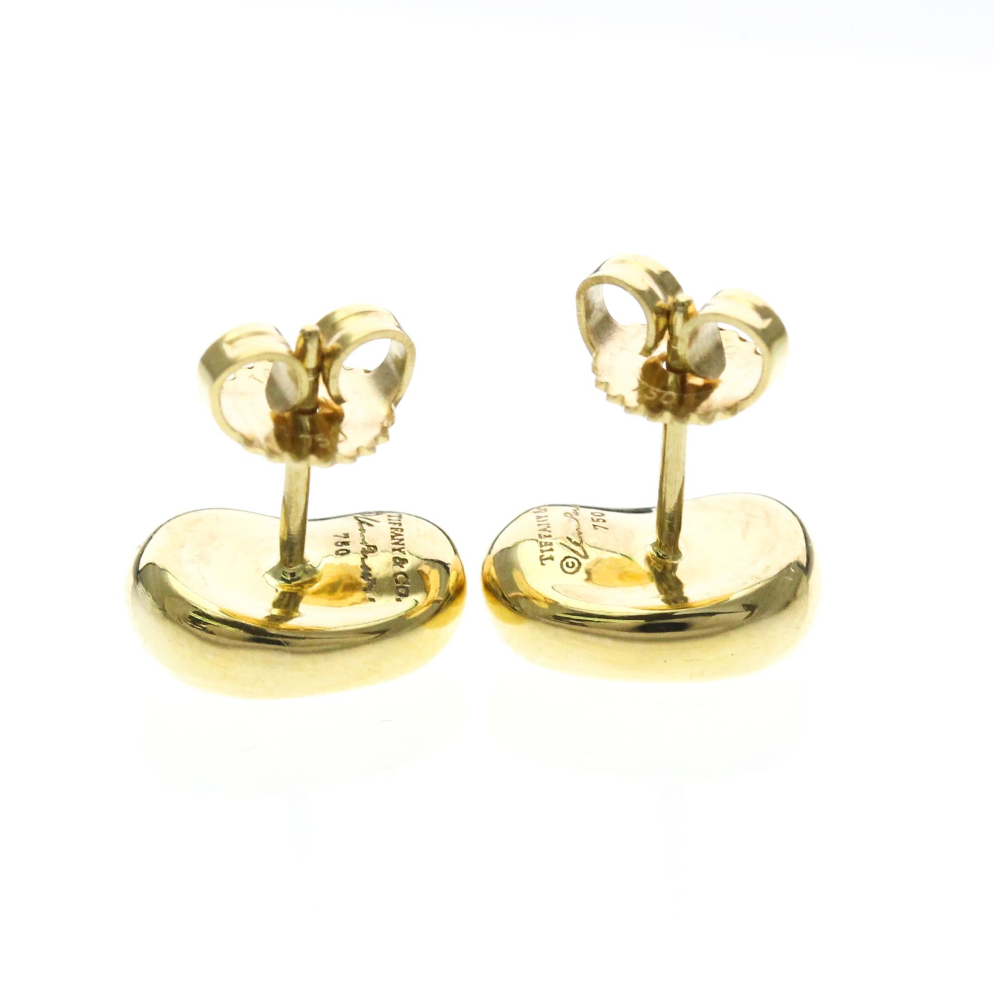 Tiffany & Co. TIFFANY Bean Earrings No Stone Yellow Gold (18K) Polished Size ONE SIZE - 4 Thumbnail