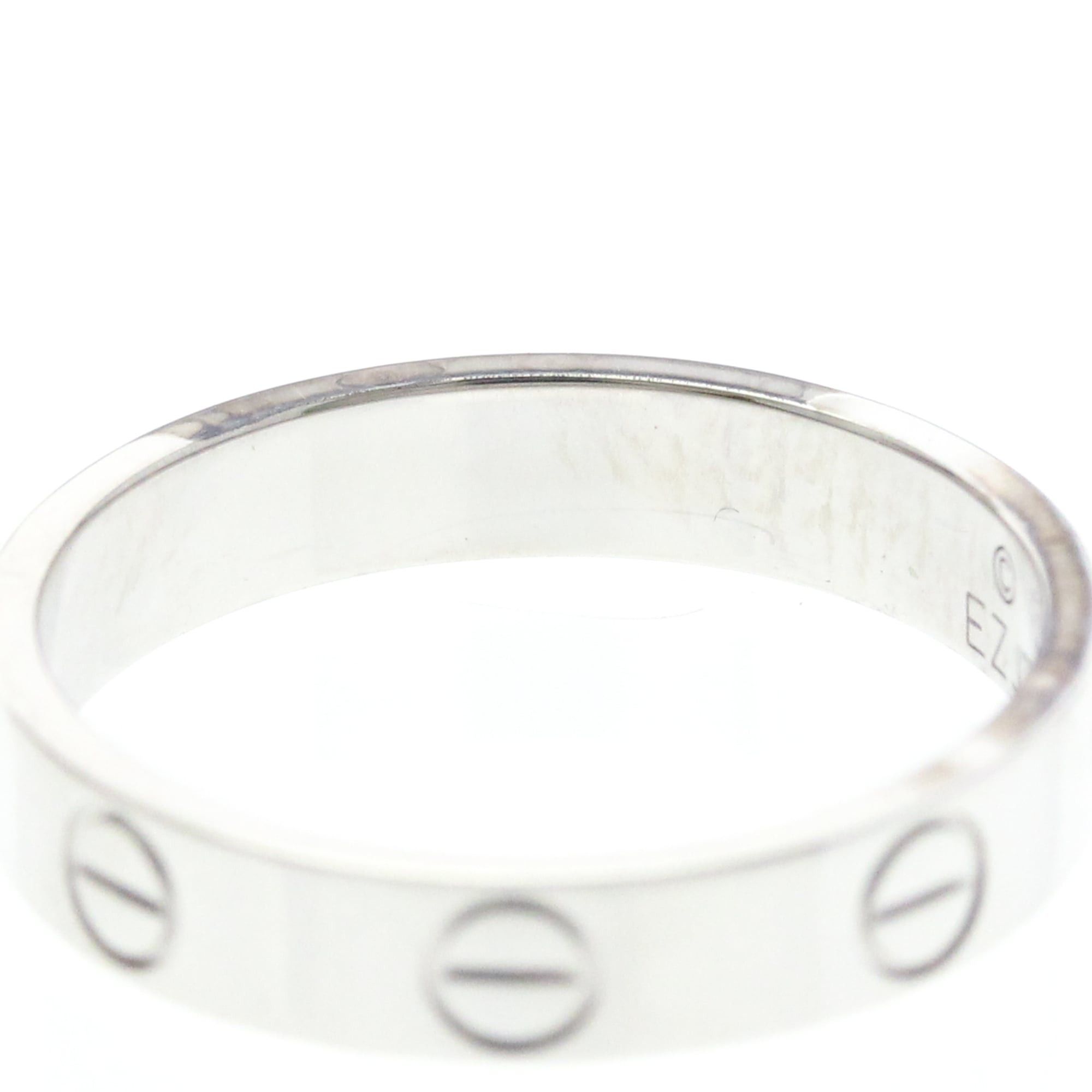 Cartier CARTIER Mini Love Ring With 1 Diamond White Gold (18K) Polished Size ONE SIZE - 6 Thumbnail