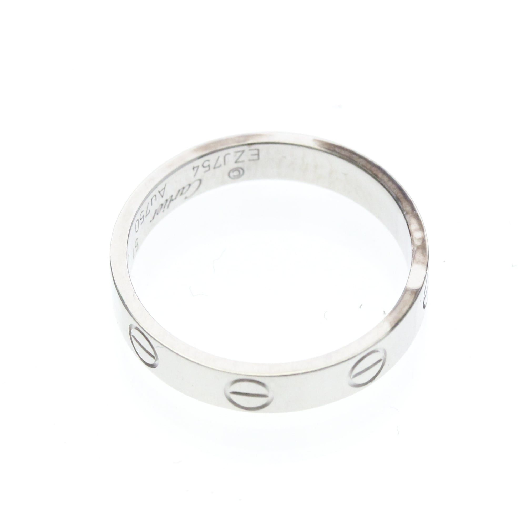 Cartier CARTIER Mini Love Ring With 1 Diamond White Gold (18K) Polished Size ONE SIZE - 9 Thumbnail