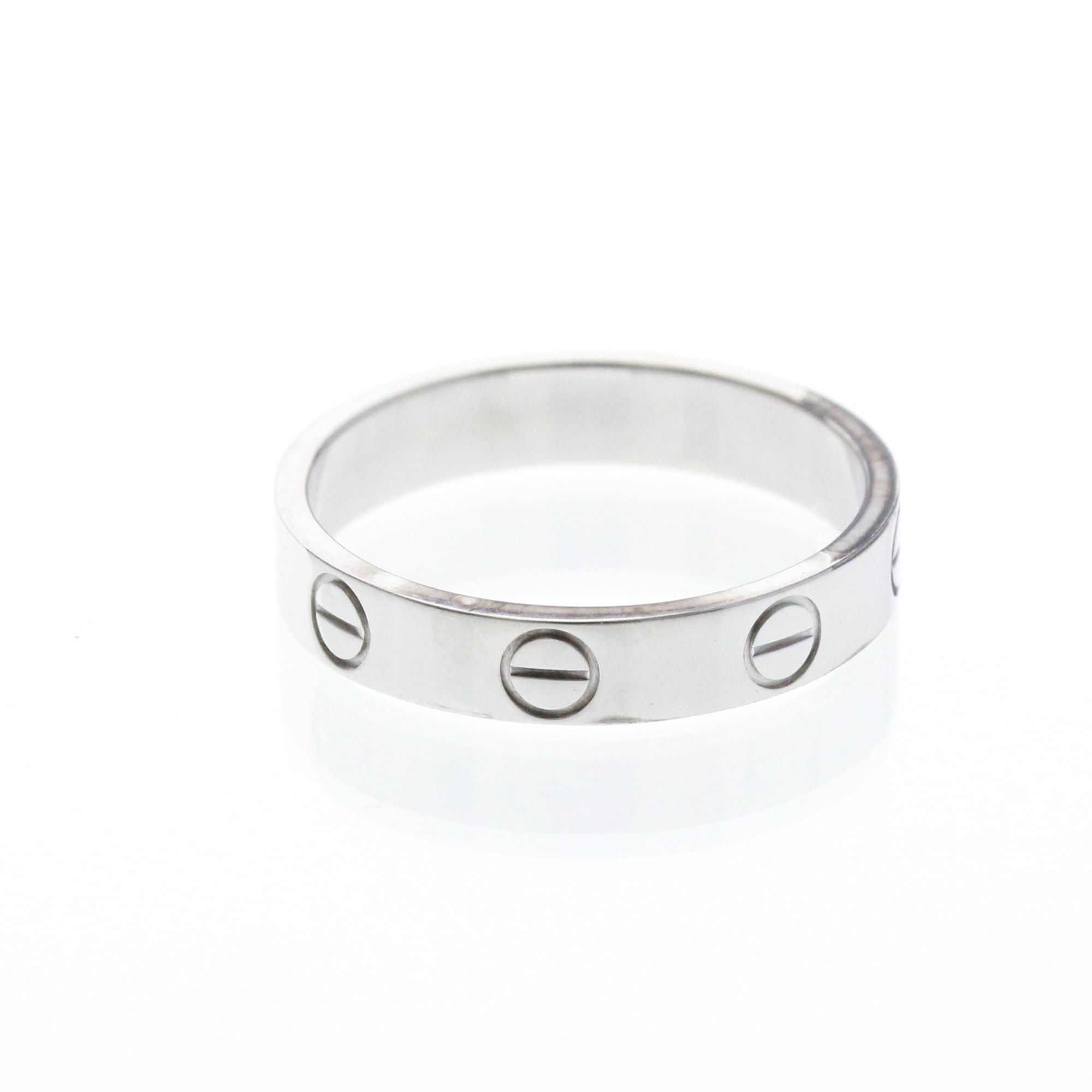 Cartier CARTIER Mini Love Ring With 1 Diamond White Gold (18K) Polished Size ONE SIZE - 3 Thumbnail