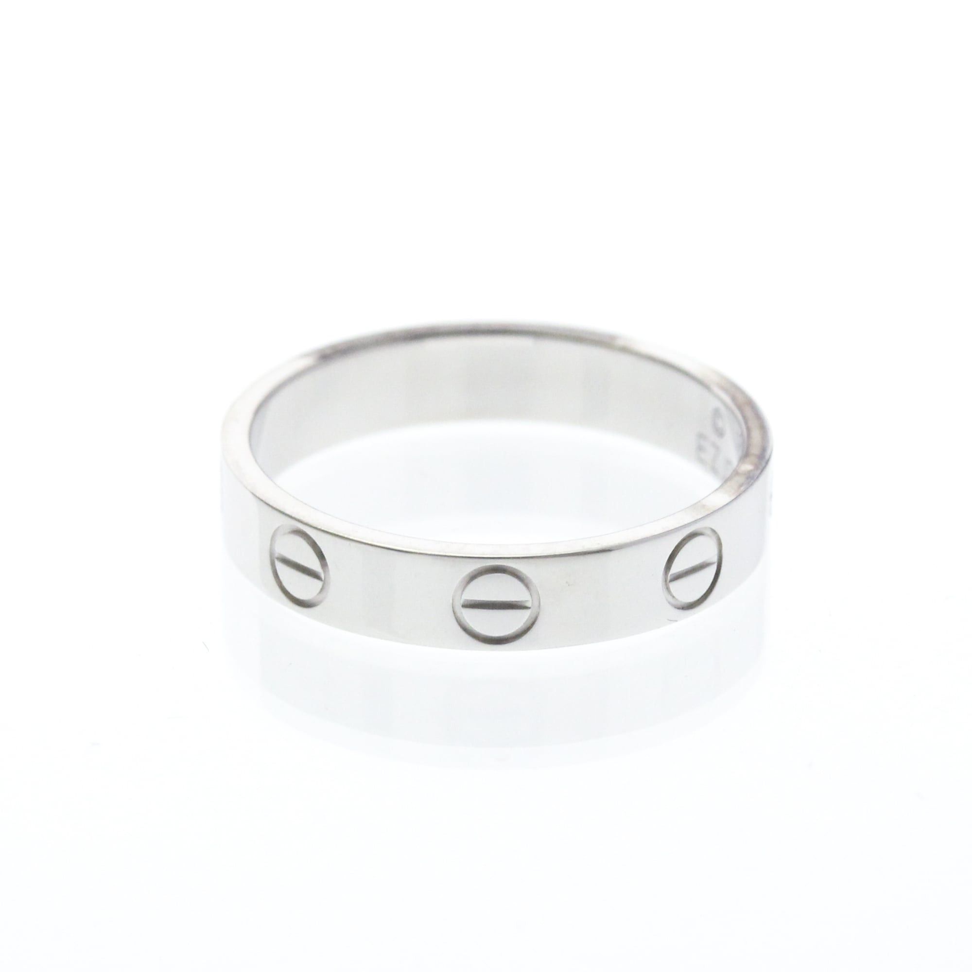 Cartier CARTIER Mini Love Ring With 1 Diamond White Gold (18K) Polished Size ONE SIZE - 2 Thumbnail