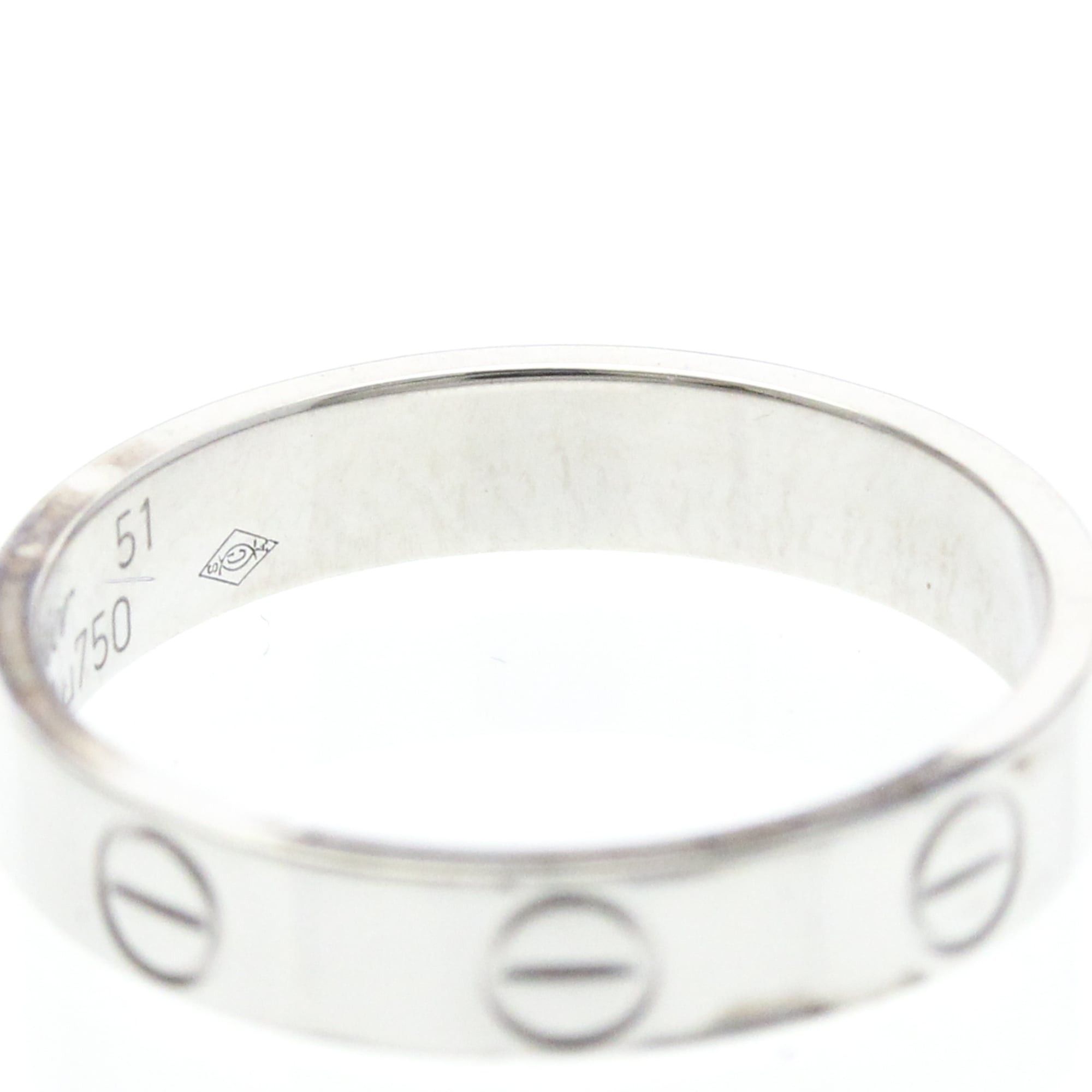 Cartier CARTIER Mini Love Ring With 1 Diamond White Gold (18K) Polished Size ONE SIZE - 8 Thumbnail