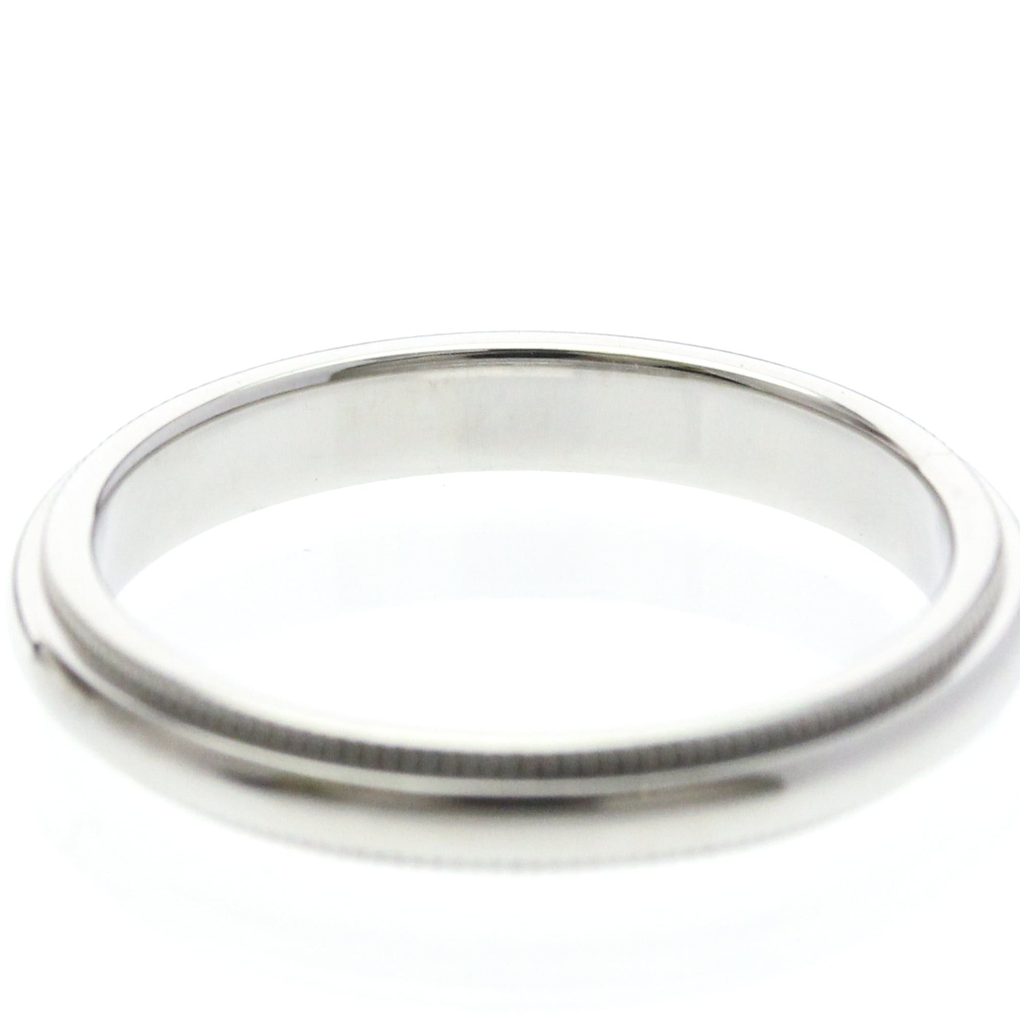 Tiffany & Co. TIFFANY Milgrain Band Ring Platinum Fashion No Stone Polished Size ONE SIZE - 7 Thumbnail