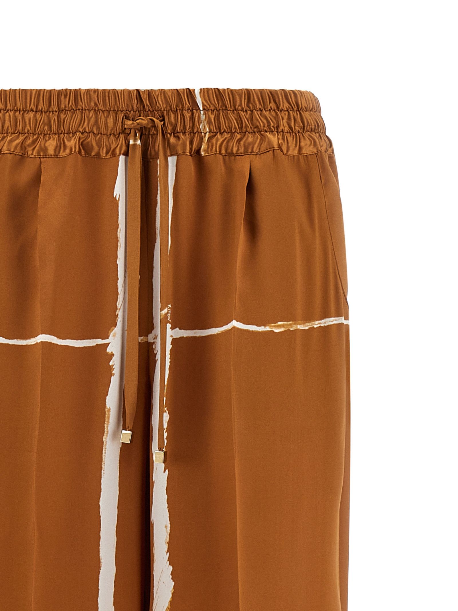 Kiton Silk pants Size 28" / US 6 / IT 42 - 3 Thumbnail