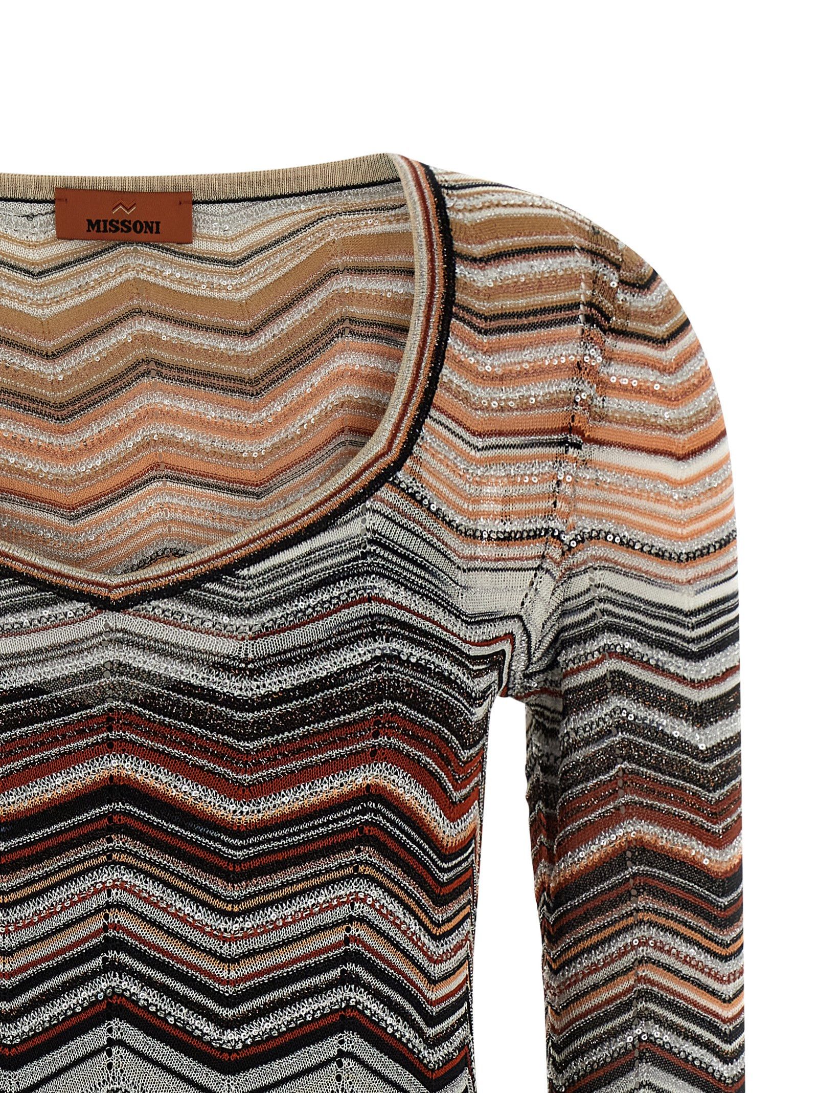 Missoni Chevron lamé dress Size M / US 6-8 / IT 42-44 - 3 Thumbnail