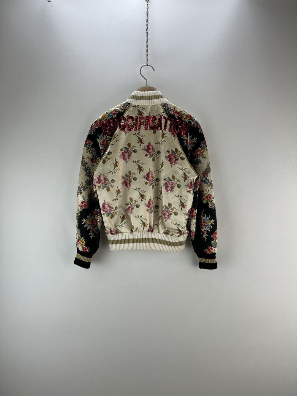 Gucci Gucci Floral Sequin Guccification Bomber Jacket Size 38 Size XS / US 0-2 / IT 36-38 - 2 Thumbnail