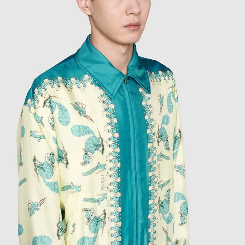 Gucci Gucci Freya Hartas Silk Jacket US S Size US S / EU 44-46 / 1 - 10 Thumbnail