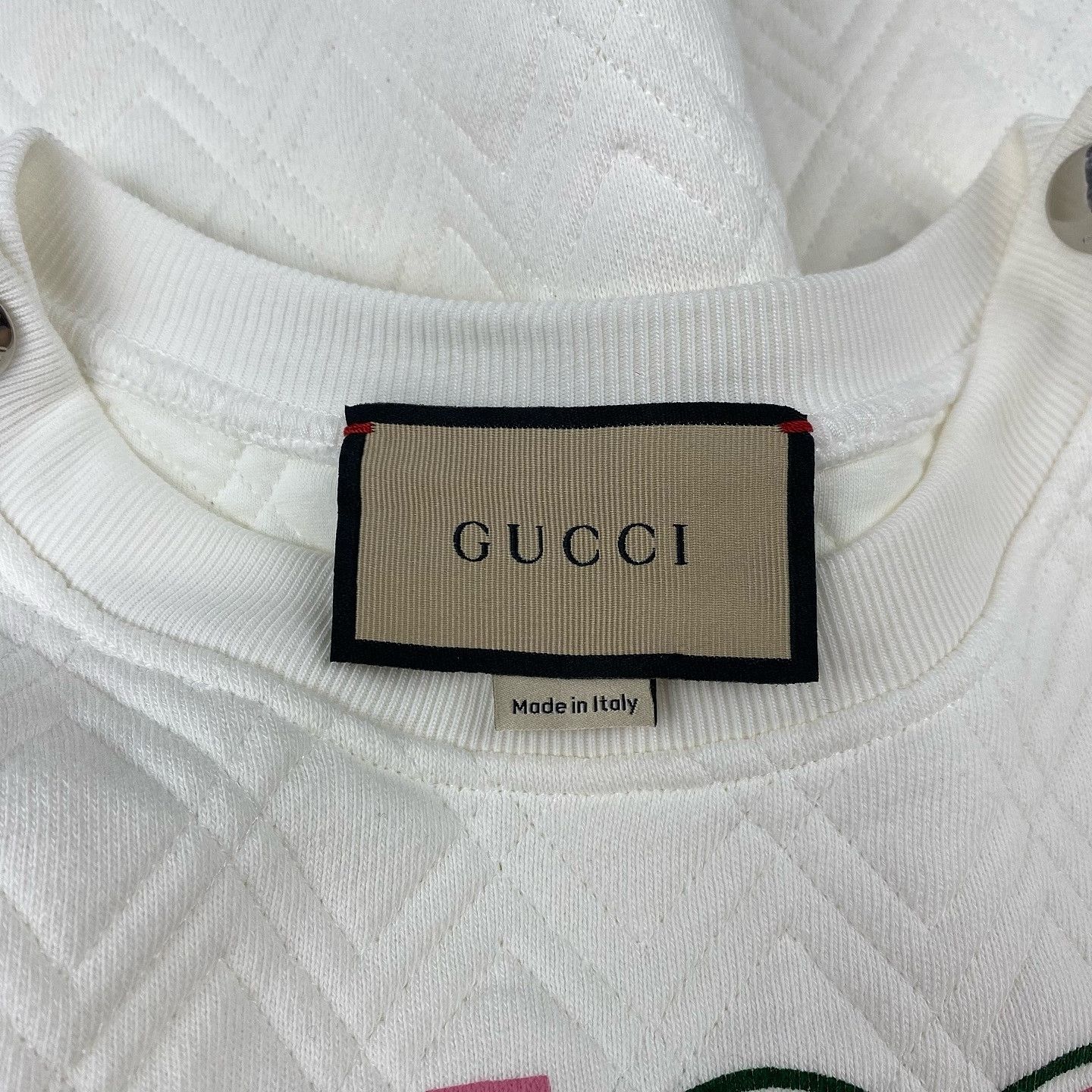 Gucci Gucci Quilted Logo Sweatshirt Size M Size M / US 6-8 / IT 42-44 - 3 Thumbnail