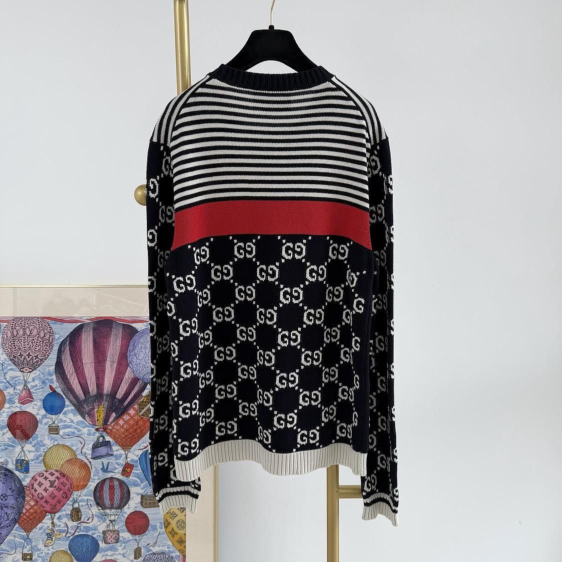 Gucci Gucci GG Logo Striped Sweater Size M Size US M / EU 48-50 / 2 - 2 Thumbnail