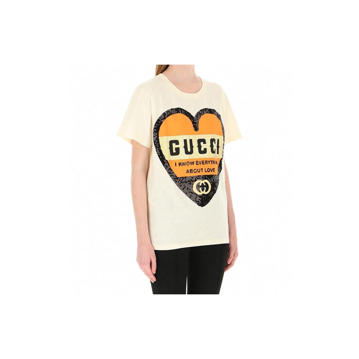 Gucci Gucci Heart Sequin T-Shirt Size S Size S / US 4 / IT 40 - 9 Thumbnail