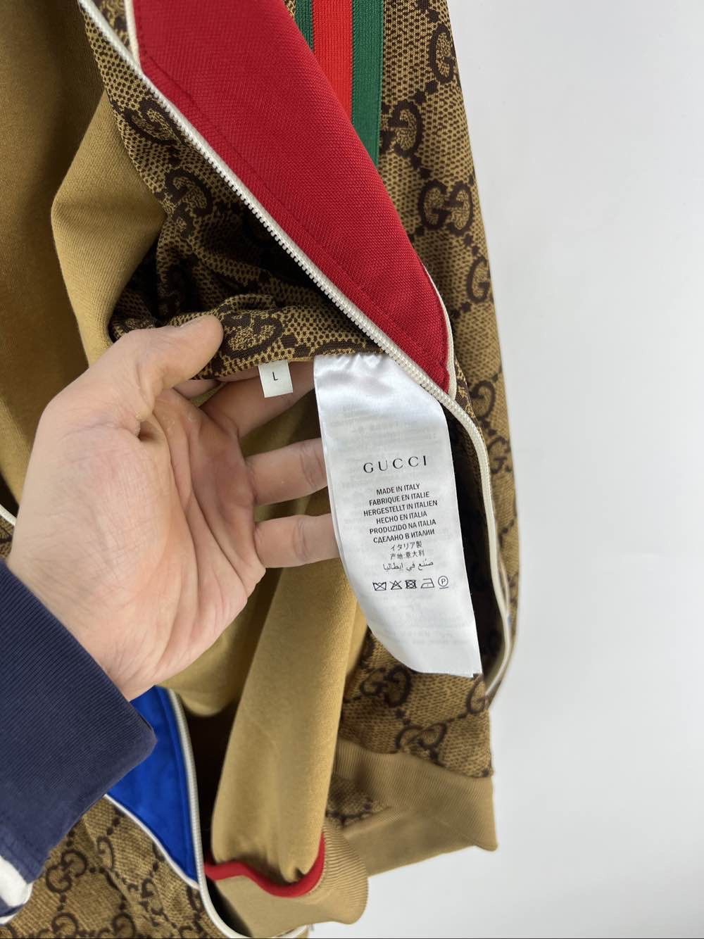 Gucci Gucci GG Chevron Track Jacket Size L Size US L / EU 52-54 / 3 - 4 Thumbnail