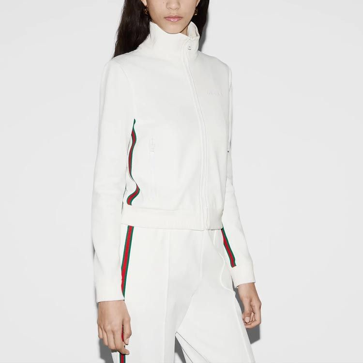 Gucci Gucci Lido Web Stripe Zip-Up Jacket Size S Size S / US 4 / IT 40 - 8 Thumbnail