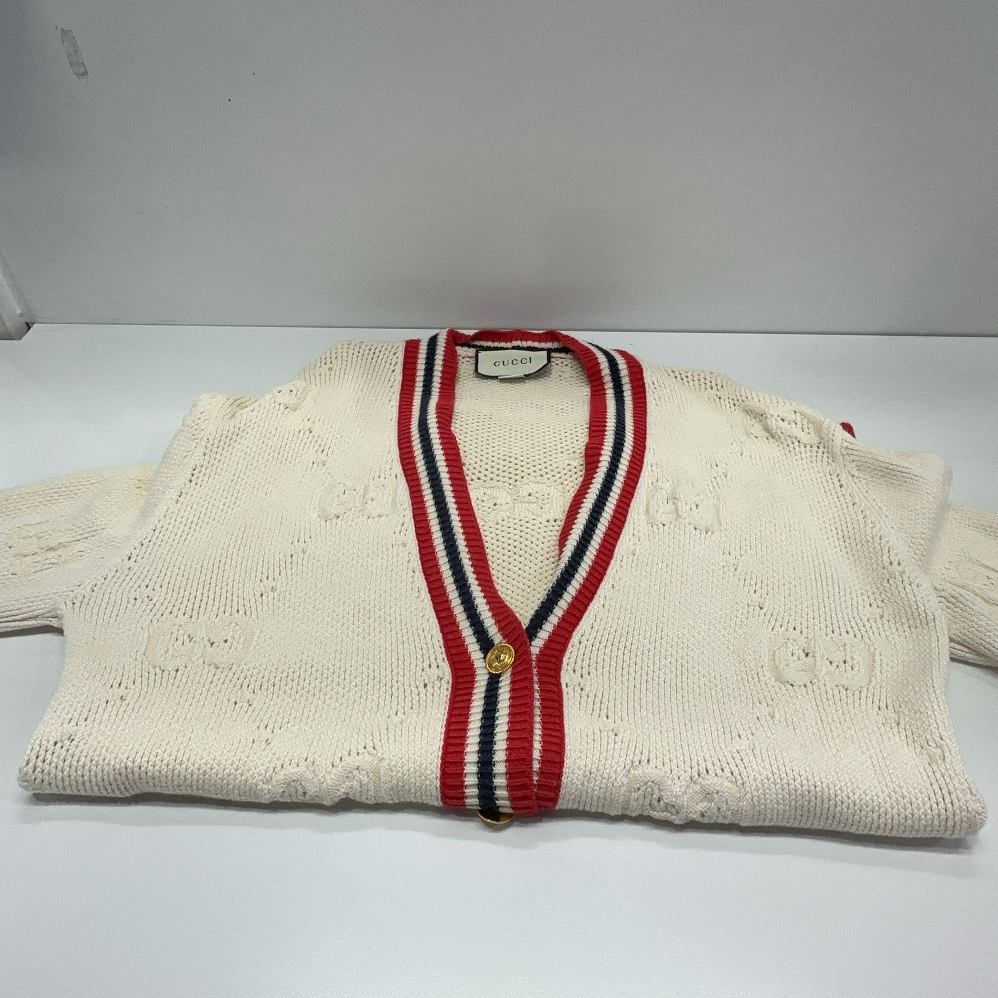Gucci Gucci GG Logo Striped Cardigan Size M Size M / US 6-8 / IT 42-44 - 7 Thumbnail