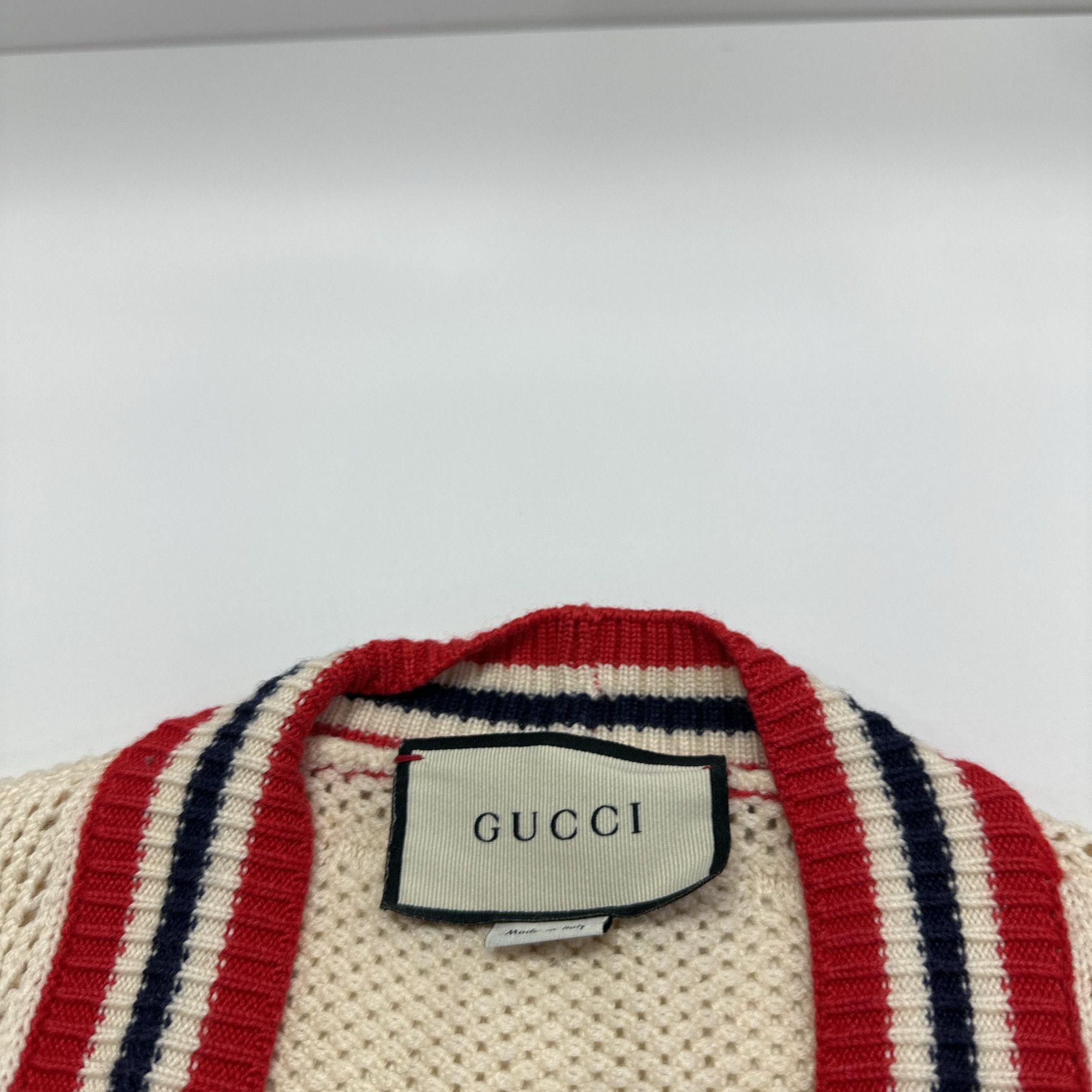 Gucci Gucci GG Logo Striped Cardigan Size M Size M / US 6-8 / IT 42-44 - 3 Thumbnail