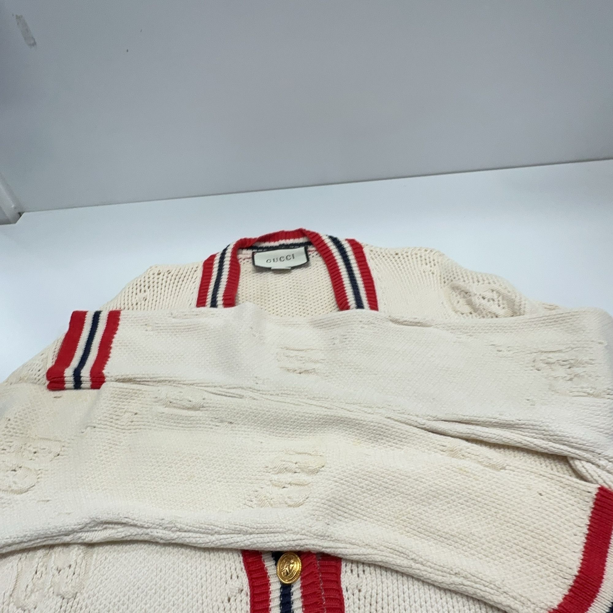 Gucci Gucci GG Logo Striped Cardigan Size M Size M / US 6-8 / IT 42-44 - 10 Thumbnail
