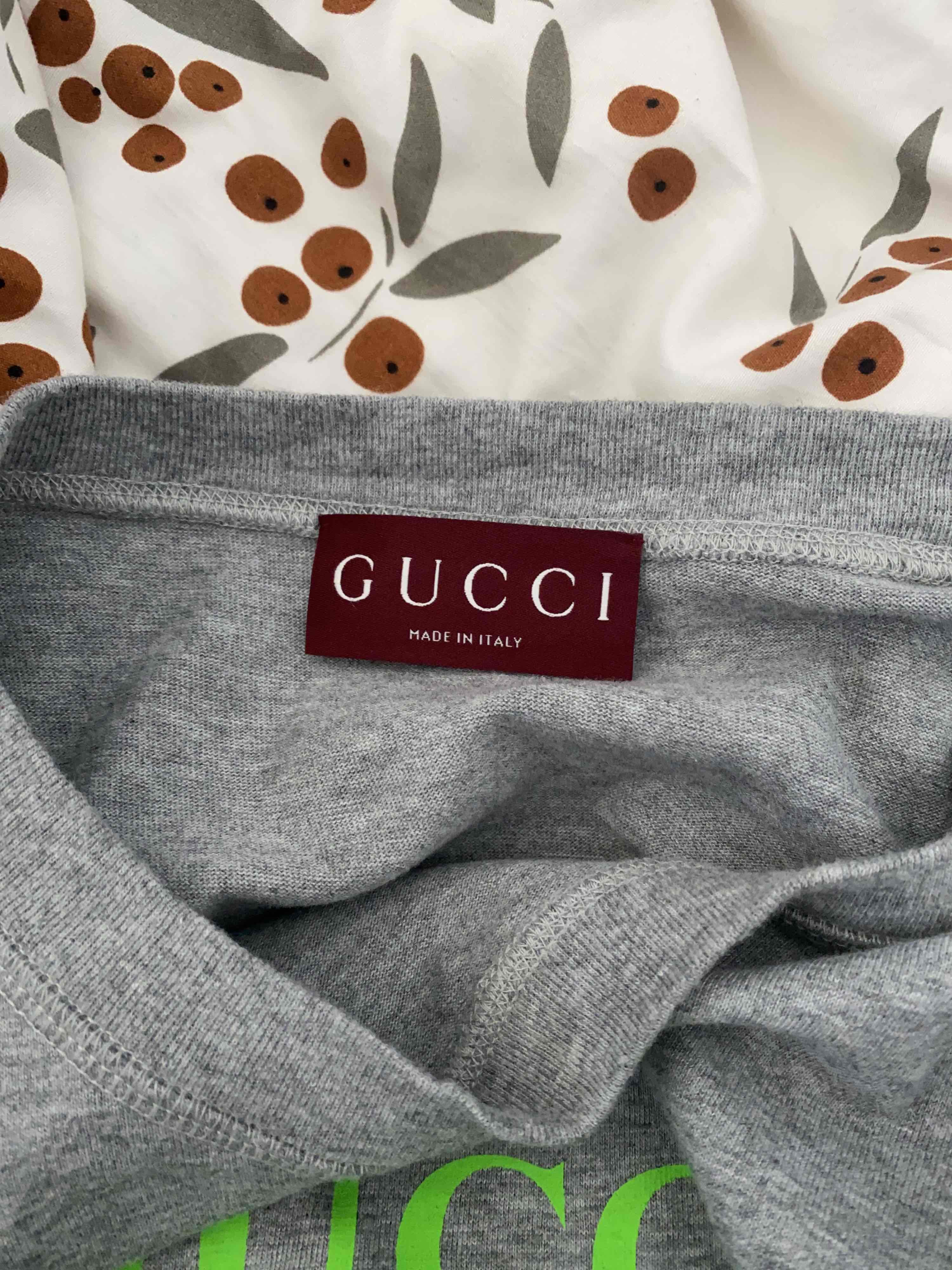 Gucci Gucci Logo Graphic T-Shirt Size M Size US M / EU 48-50 / 2 - 3 Thumbnail