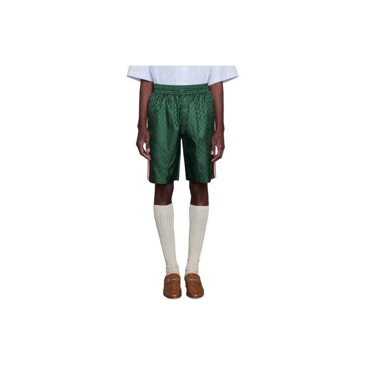 Gucci Gucci GG Monogram Side Stripe Shorts Size 30 Size US 30 / EU 46 - 8 Thumbnail