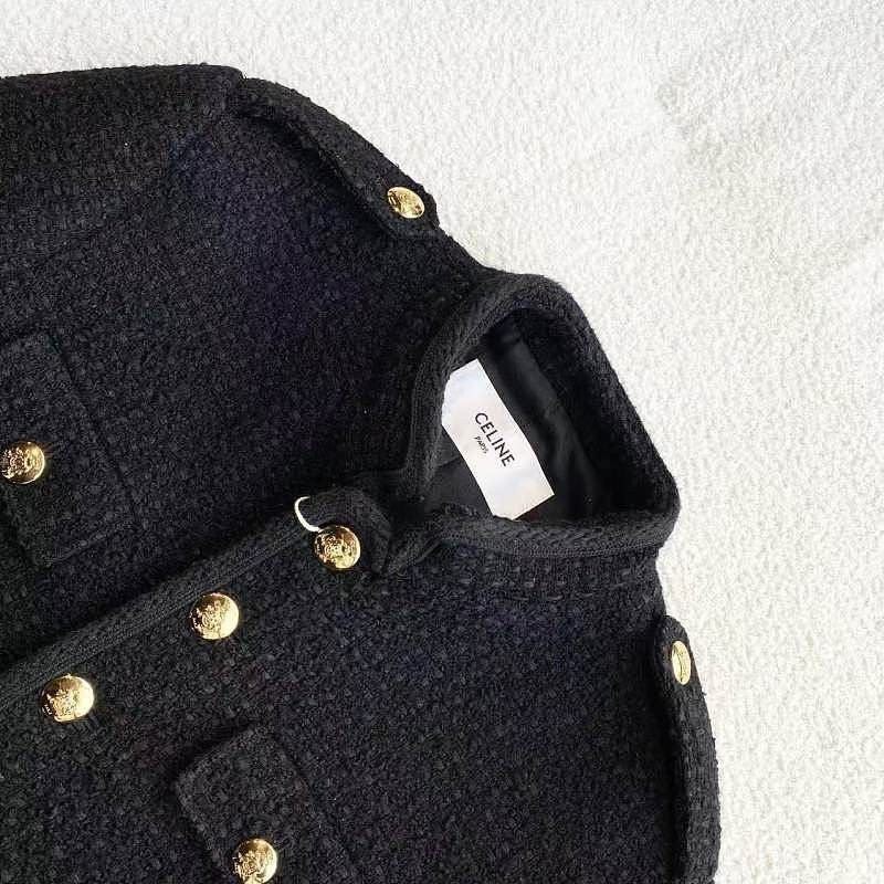 Celine CELINE Gold Button Wool Blend Jacket Size 36 Size XS / US 0-2 / IT 36-38 - 3 Thumbnail
