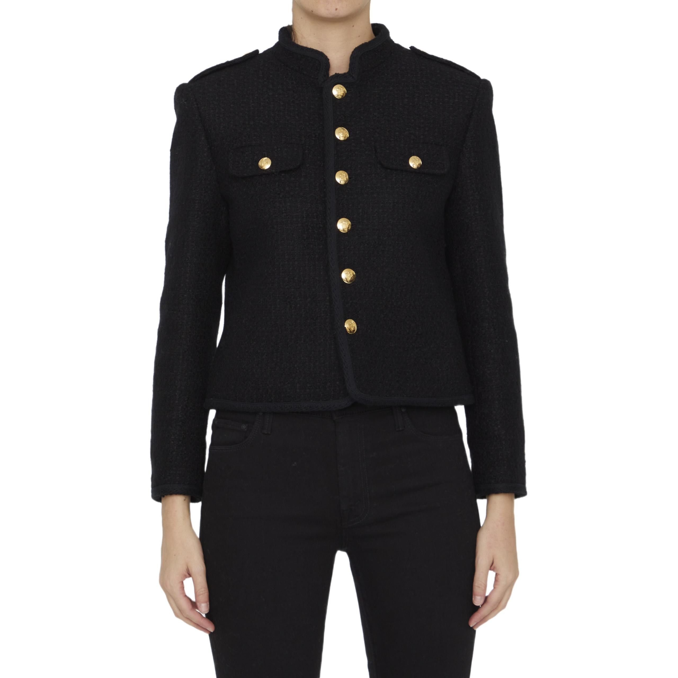 Celine CELINE Gold Button Wool Blend Jacket Size 36 Size XS / US 0-2 / IT 36-38 - 8 Thumbnail